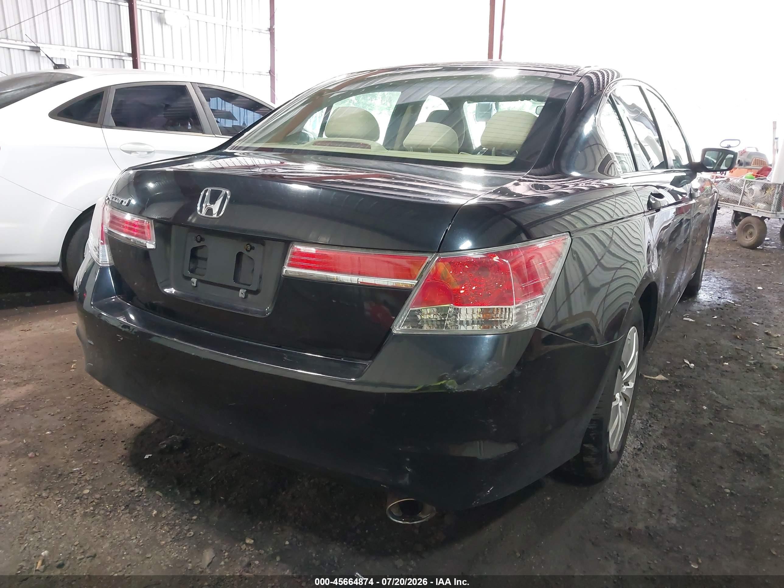 2012 Honda Accord 2.4 Lx Black vin: 1HGCP2F31CA211939