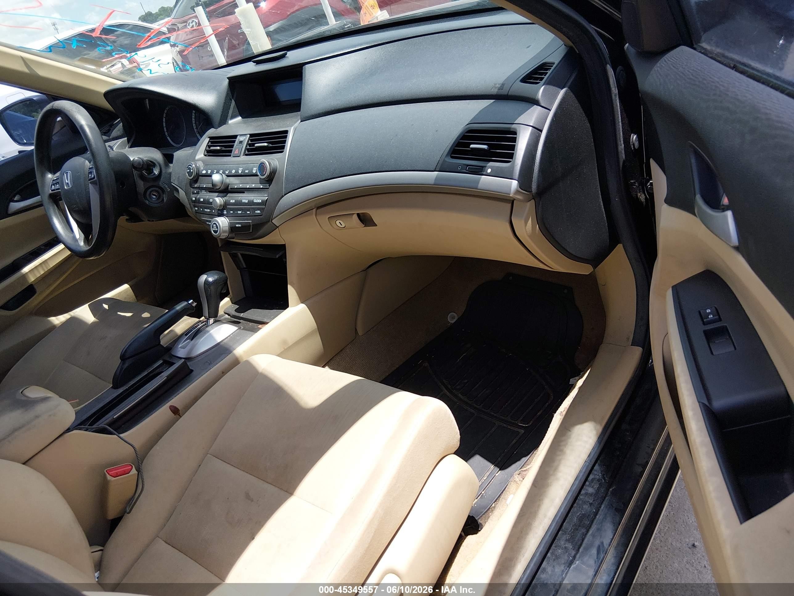 2012 Honda Accord 2.4 Lx Black vin: 1HGCP2F31CA212461