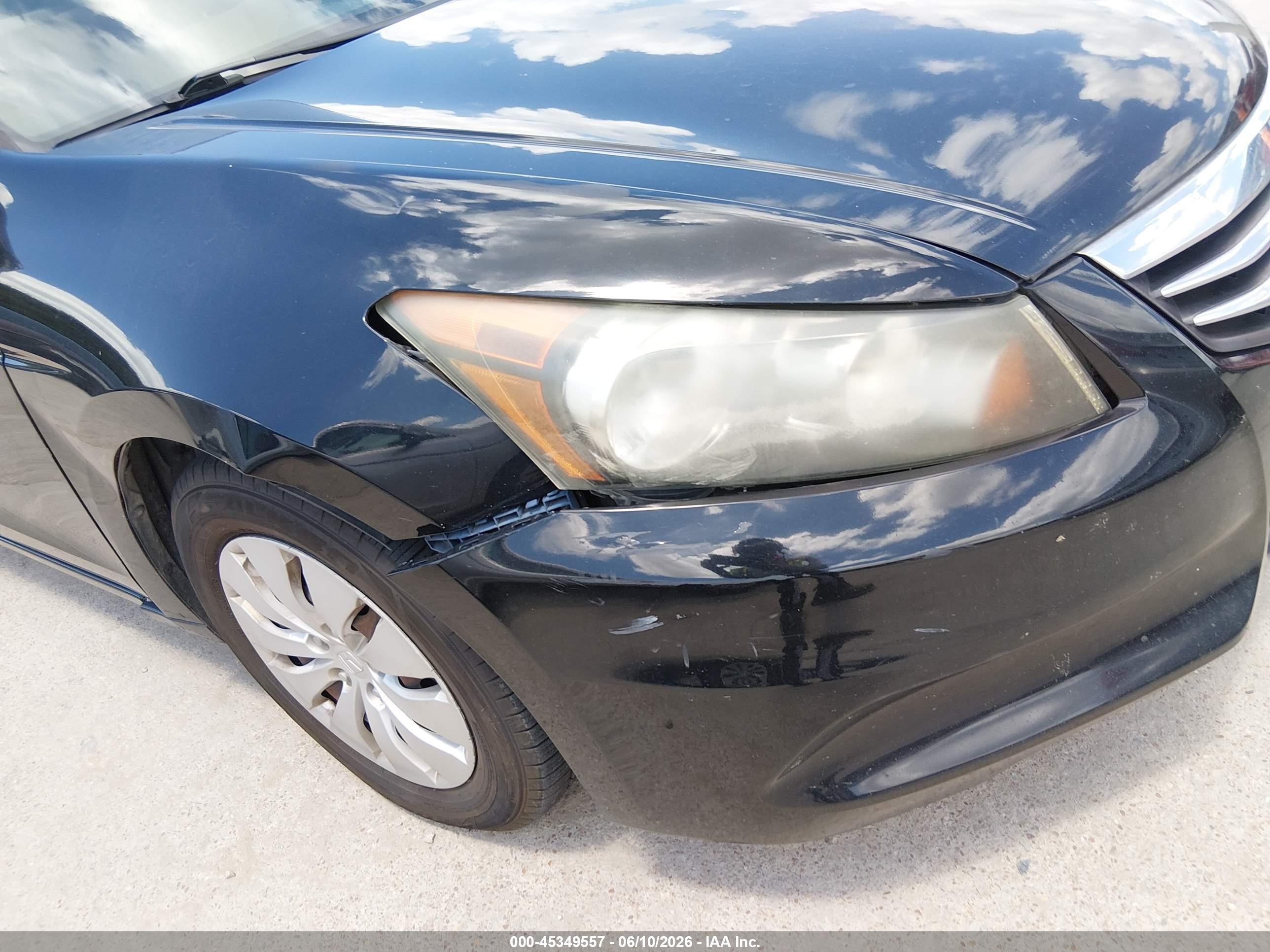 2012 Honda Accord 2.4 Lx Black vin: 1HGCP2F31CA212461