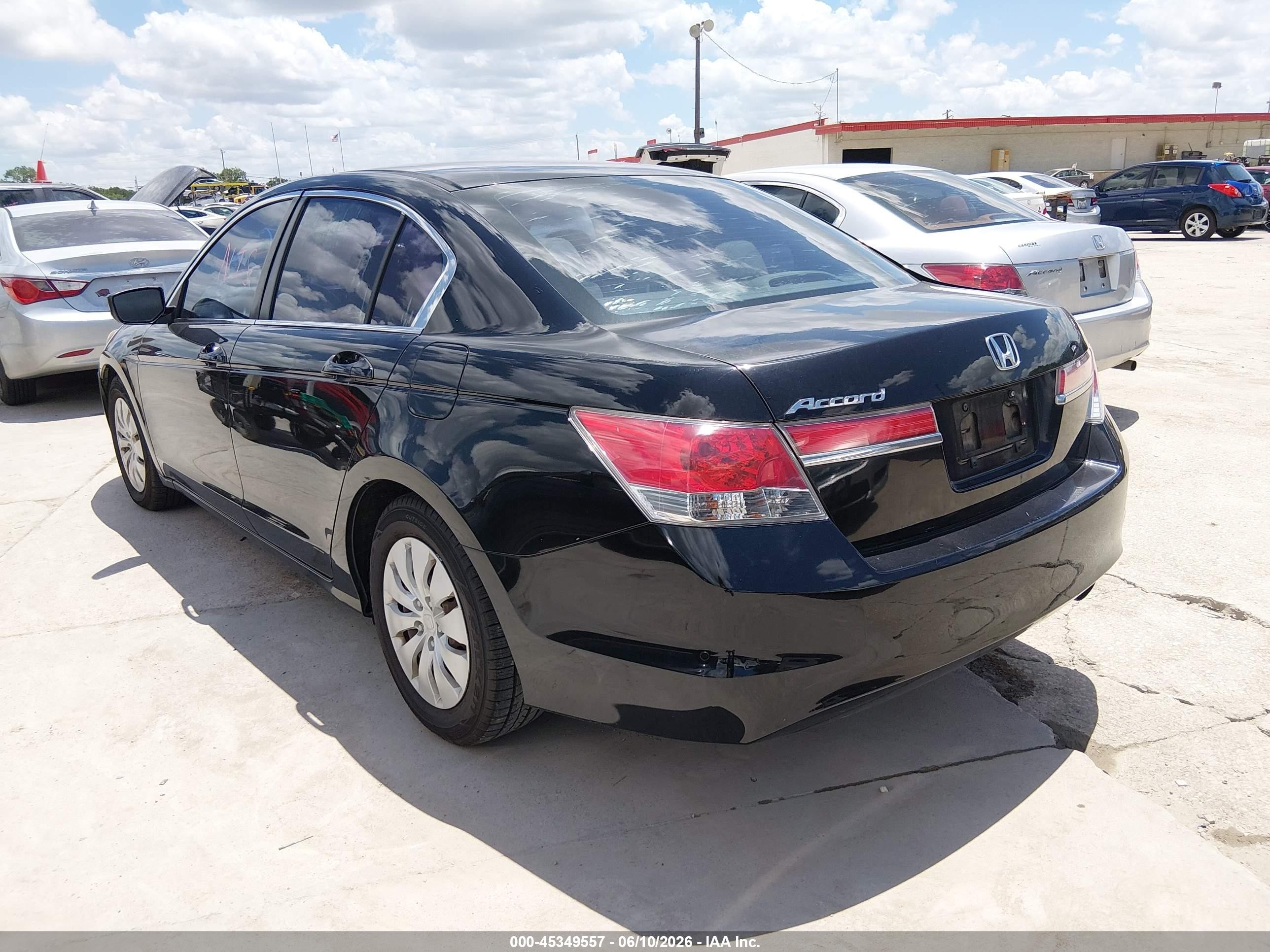 2012 Honda Accord 2.4 Lx Black vin: 1HGCP2F31CA212461