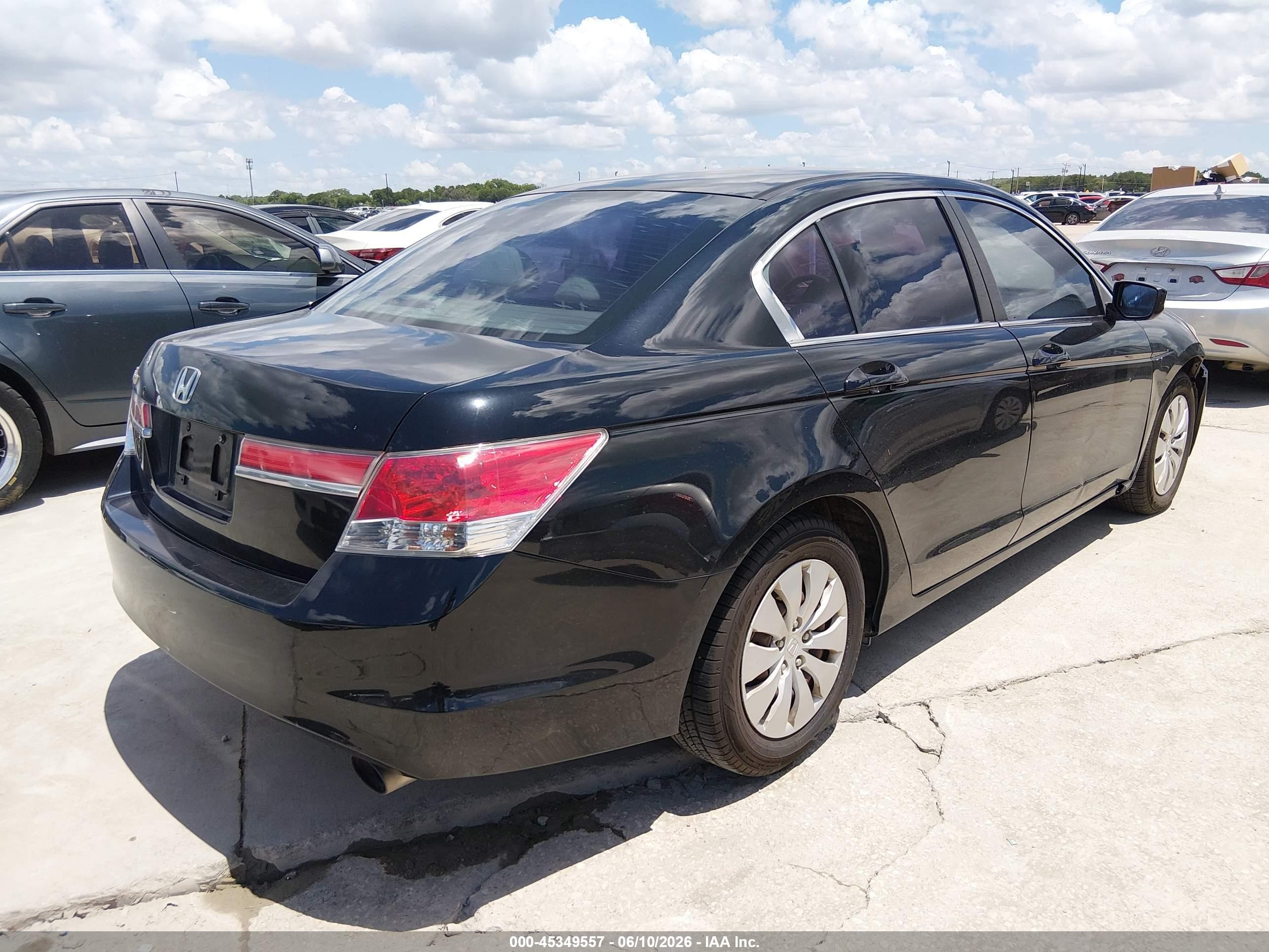 2012 Honda Accord 2.4 Lx Black vin: 1HGCP2F31CA212461
