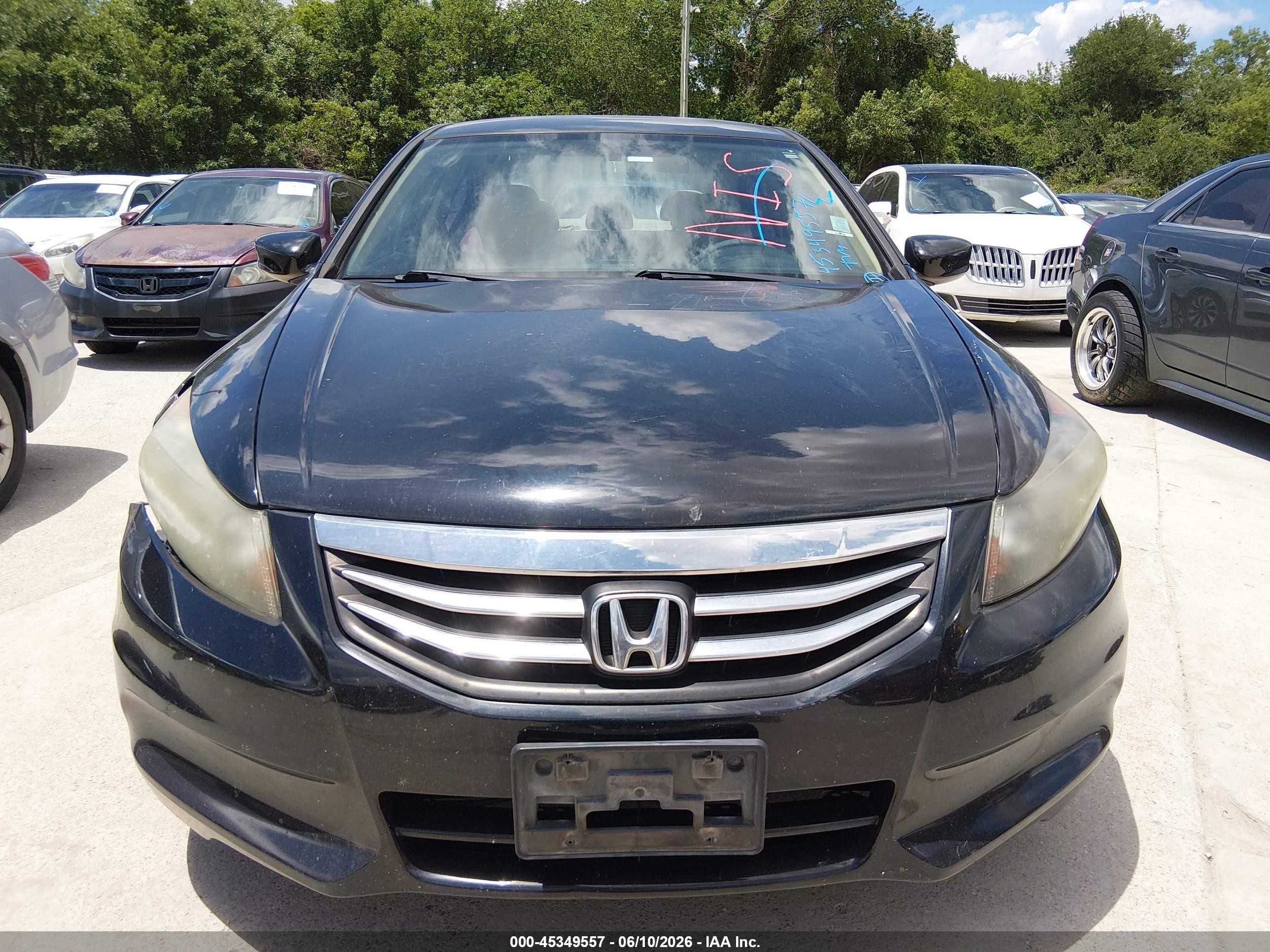 2012 Honda Accord 2.4 Lx Black vin: 1HGCP2F31CA212461