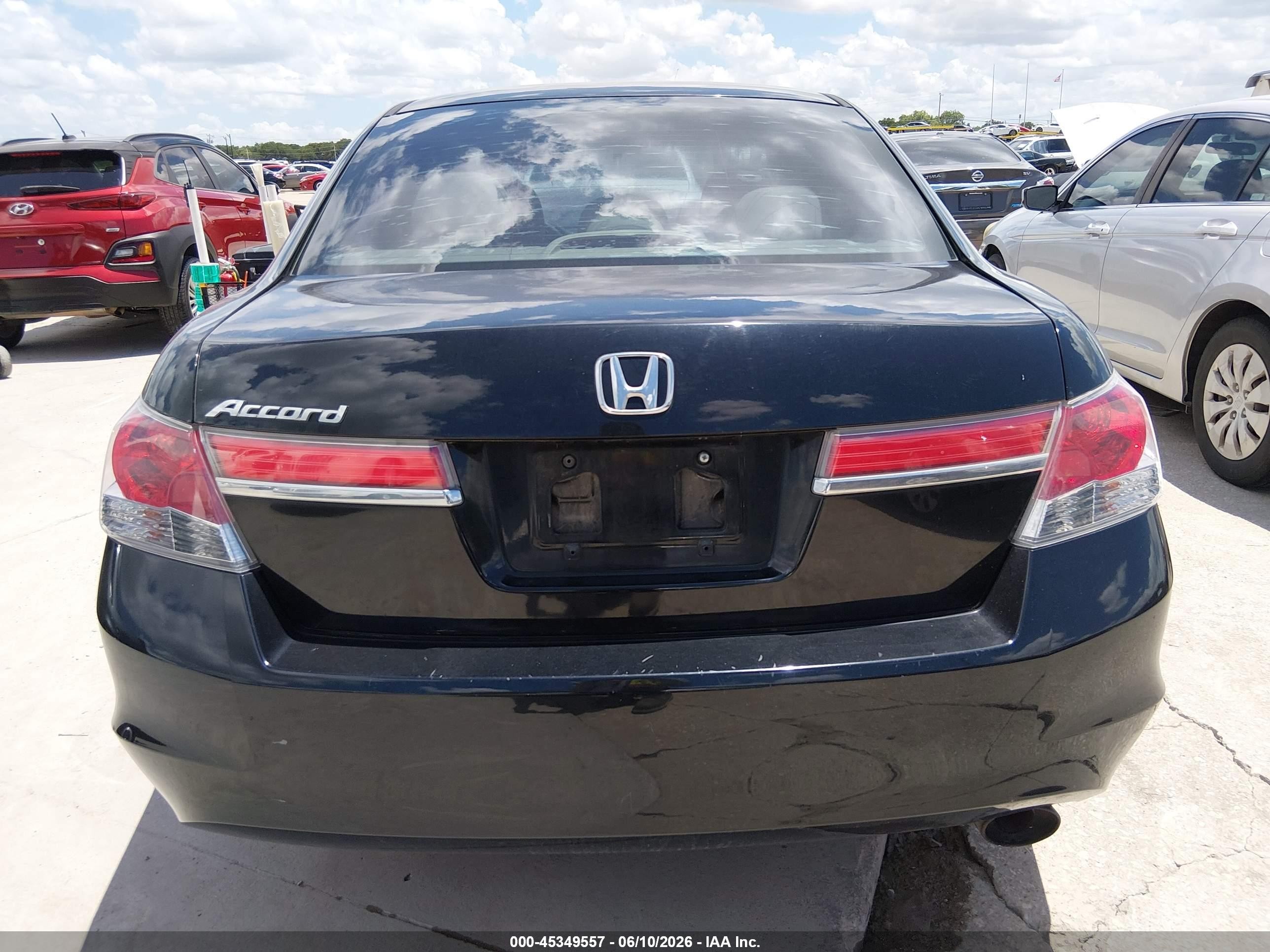 2012 Honda Accord 2.4 Lx Black vin: 1HGCP2F31CA212461