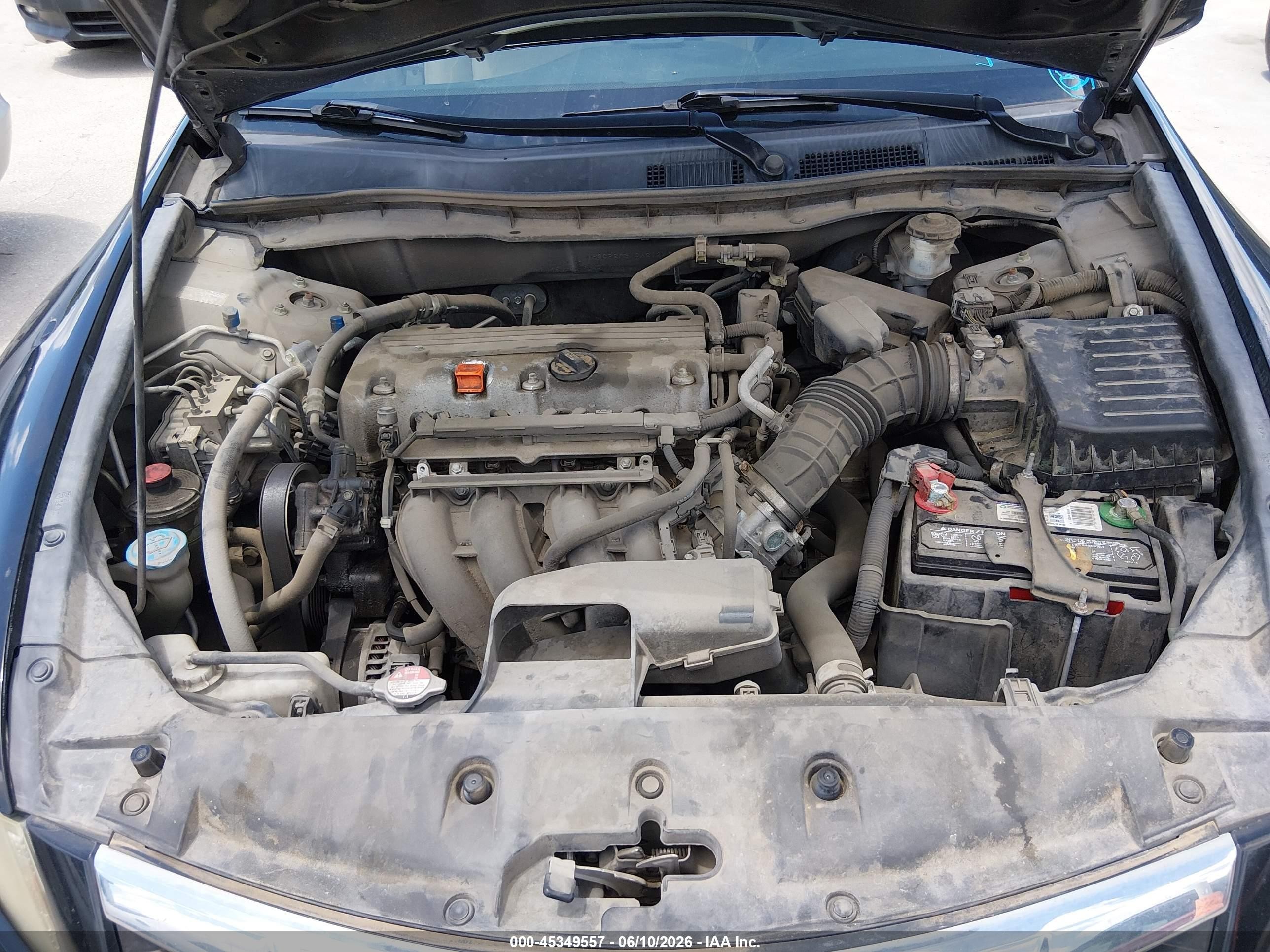 2012 Honda Accord 2.4 Lx Black vin: 1HGCP2F31CA212461