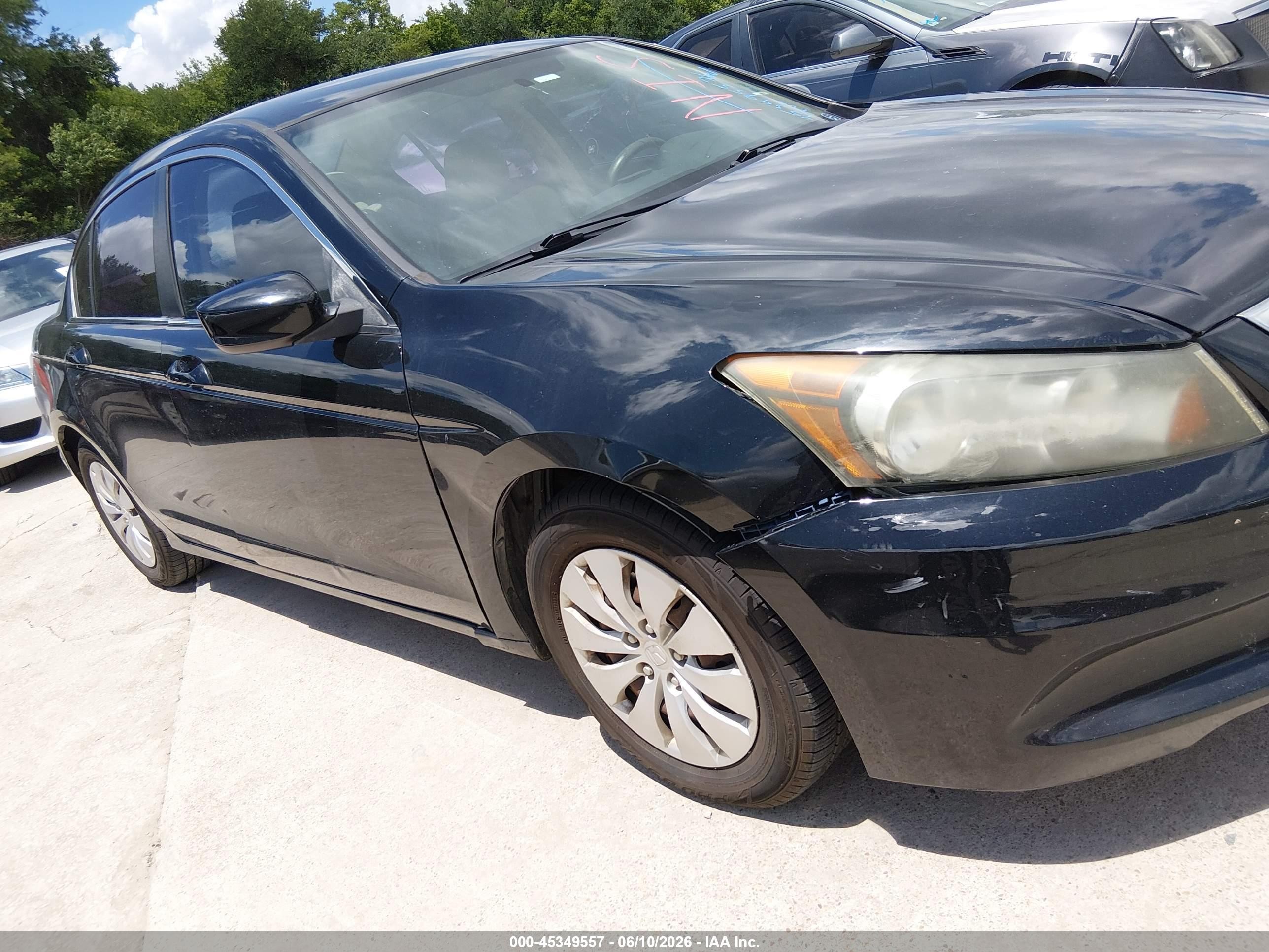 2012 Honda Accord 2.4 Lx Black vin: 1HGCP2F31CA212461