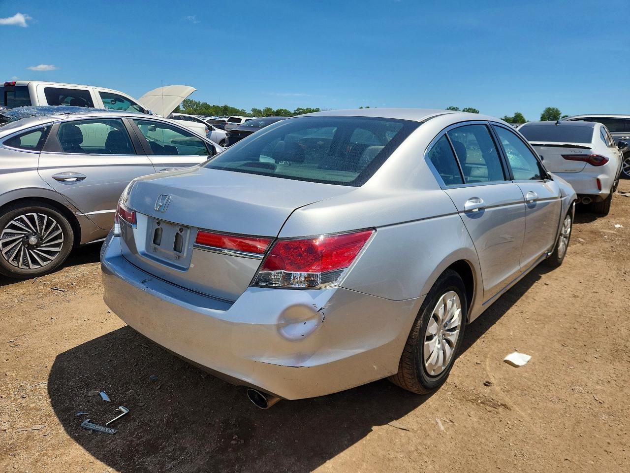 2012 Honda Accord Lx Silver vin: 1HGCP2F31CA234721