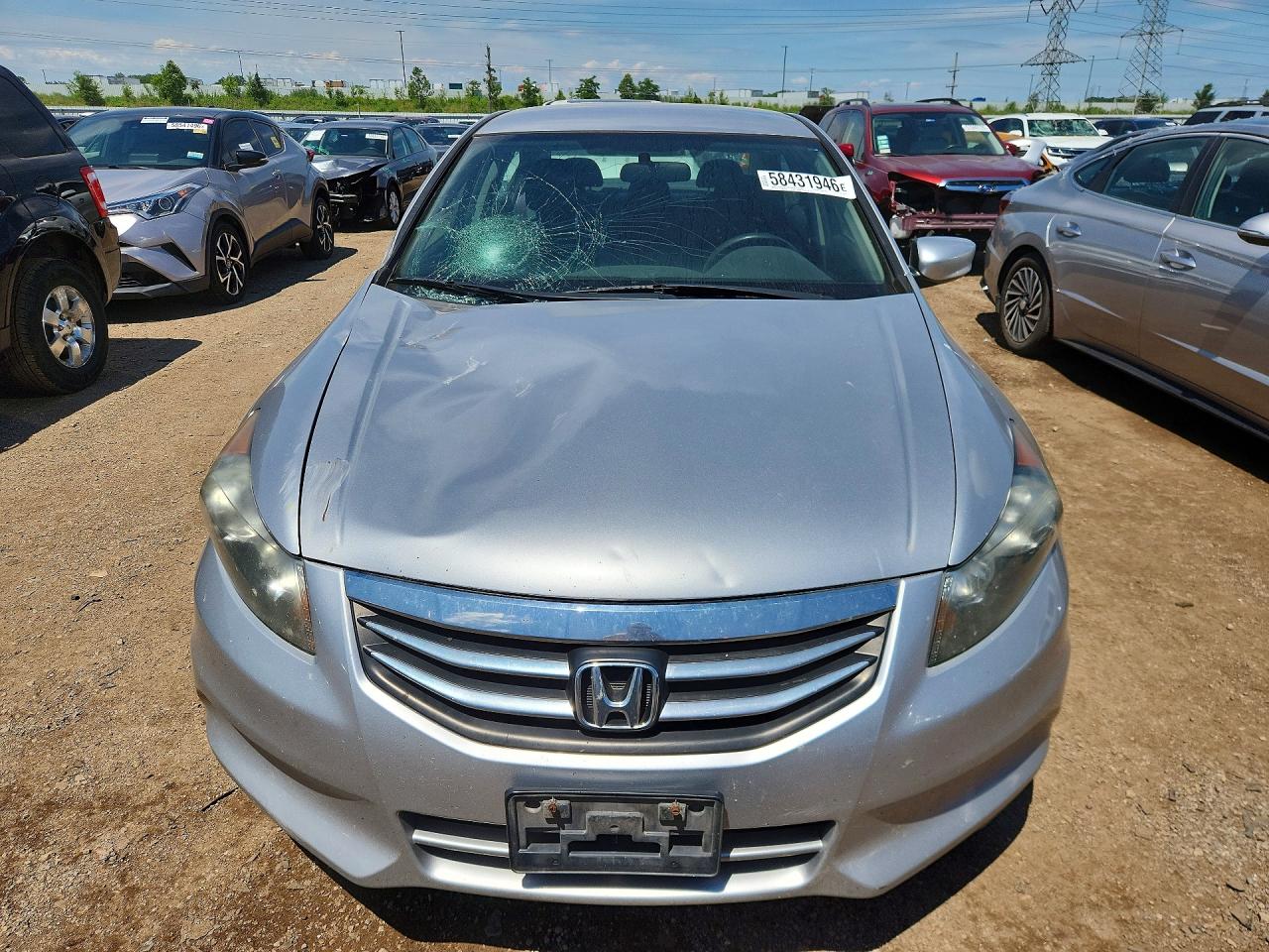 2012 Honda Accord Lx Silver vin: 1HGCP2F31CA234721