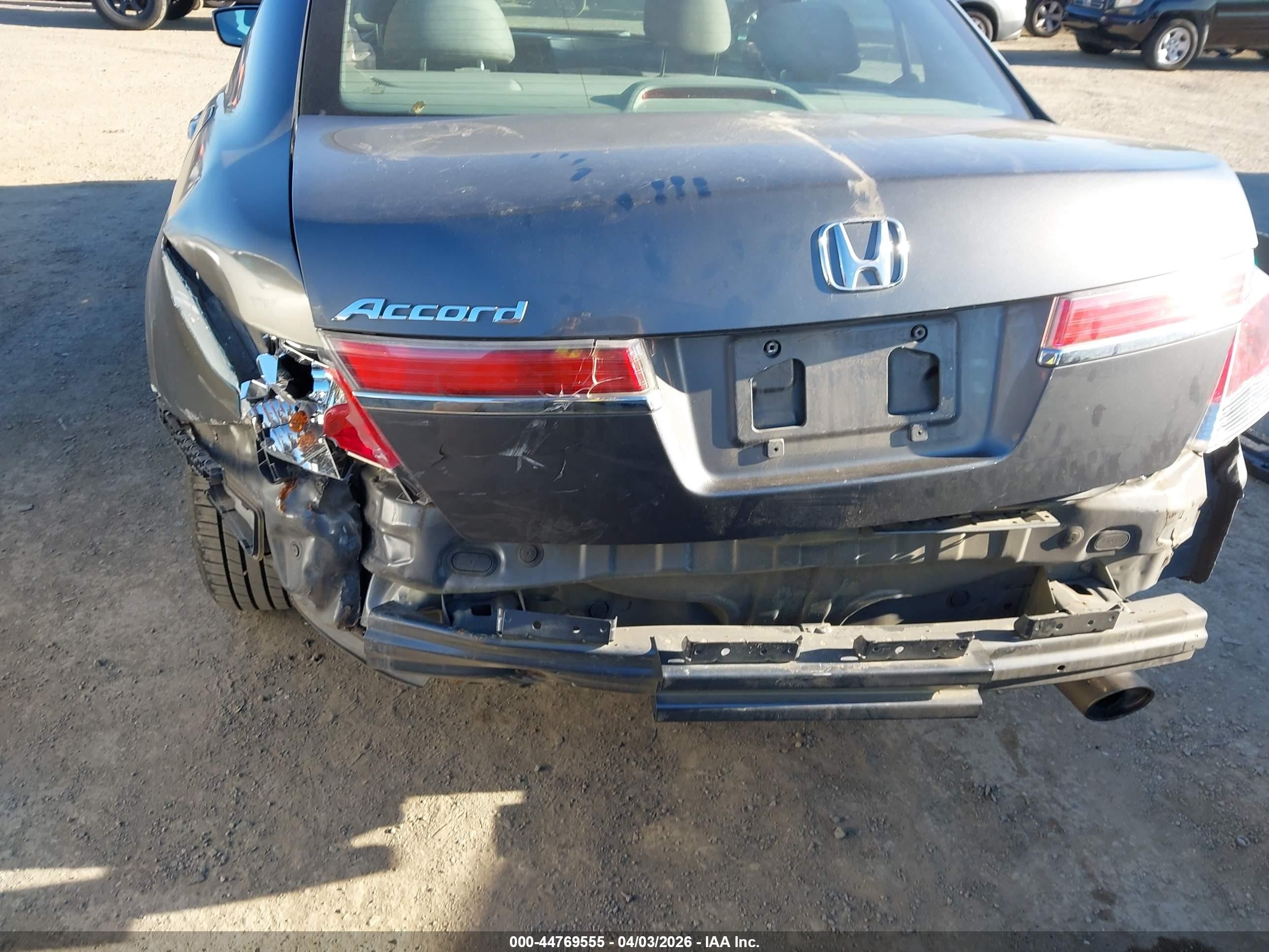 2012 Honda Accord 2.4 Lx Gray vin: 1HGCP2F31CA242902