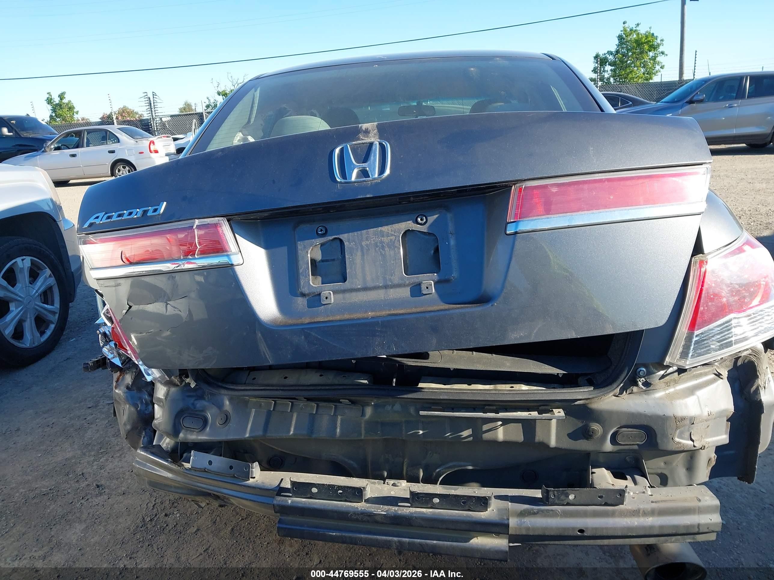 2012 Honda Accord 2.4 Lx Gray vin: 1HGCP2F31CA242902