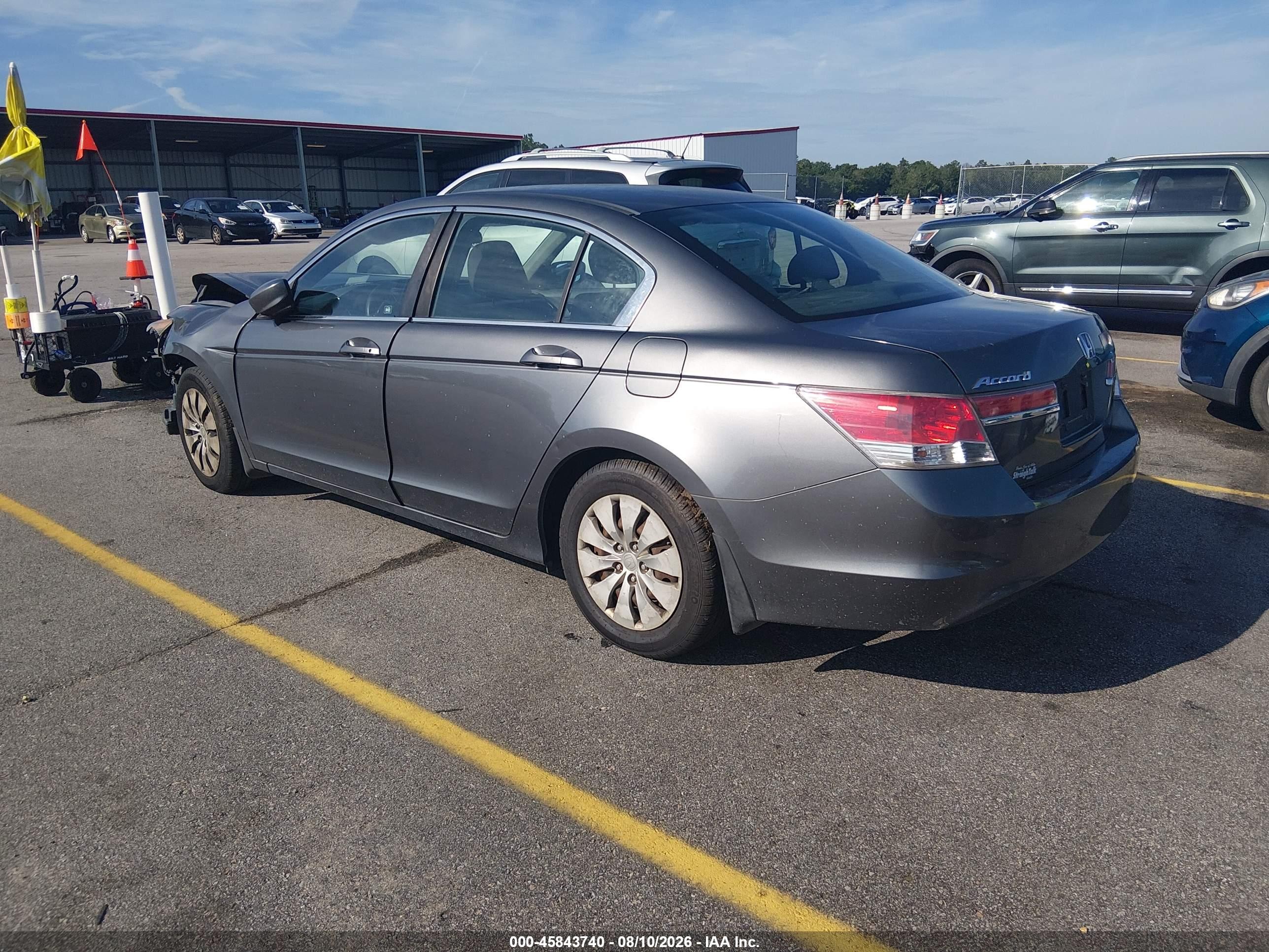 2012 Honda Accord Sdn Lx Gray vin: 1HGCP2F31CA244908