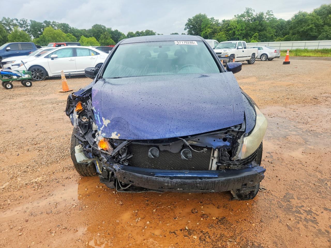 2010 Honda Accord Lx Blue vin: 1HGCP2F32AA018454
