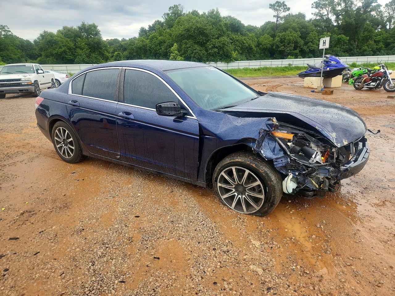 2010 Honda Accord Lx Blue vin: 1HGCP2F32AA018454