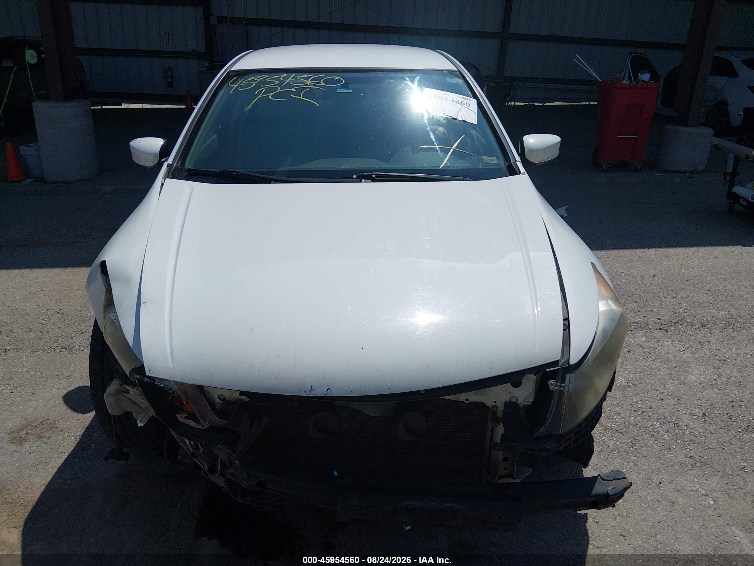 2010 Honda Accord 2.4 Lx White vin: 1HGCP2F32AA049767