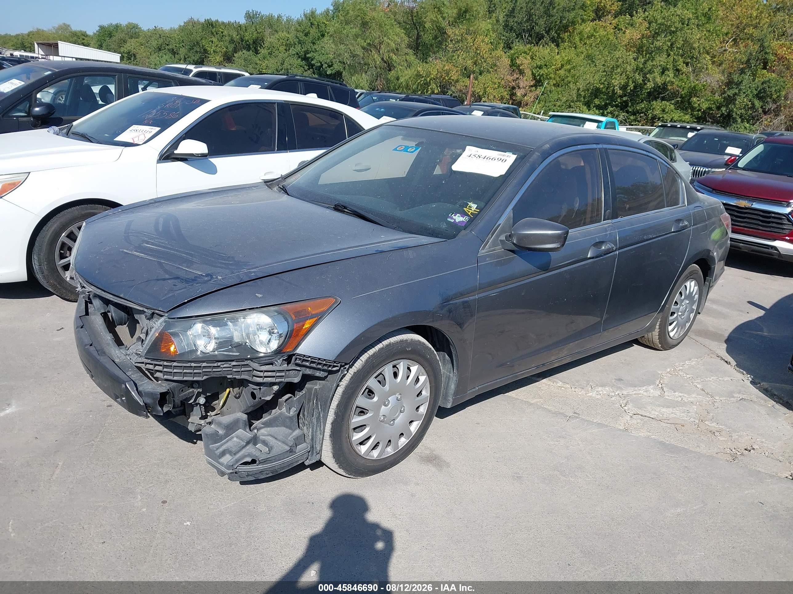 2010 Honda Accord 2.4 Lx Gray vin: 1HGCP2F32AA071316