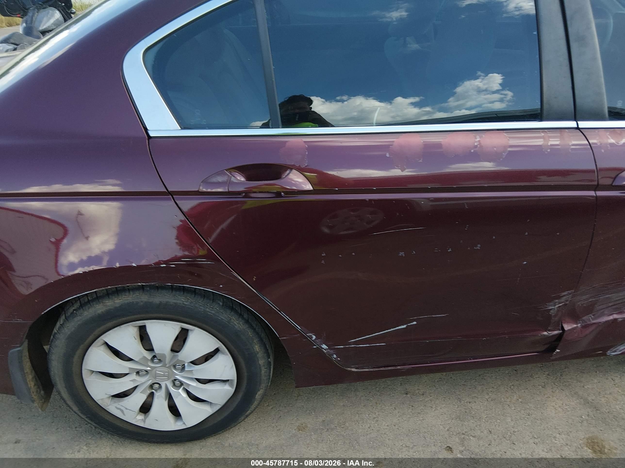 2010 Honda Accord 2.4 Lx Burgundy vin: 1HGCP2F32AA111040