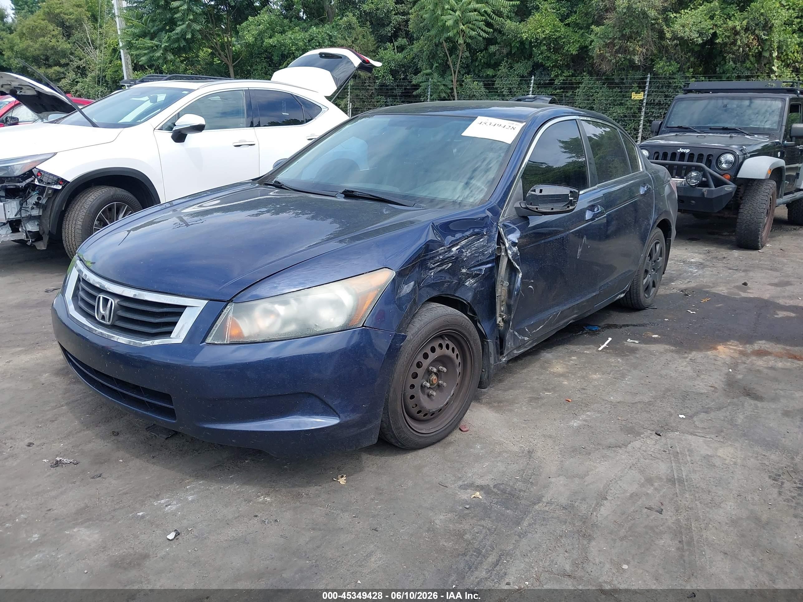 2010 Honda Accord 2.4 Lx Dark Blue vin: 1HGCP2F32AA115704