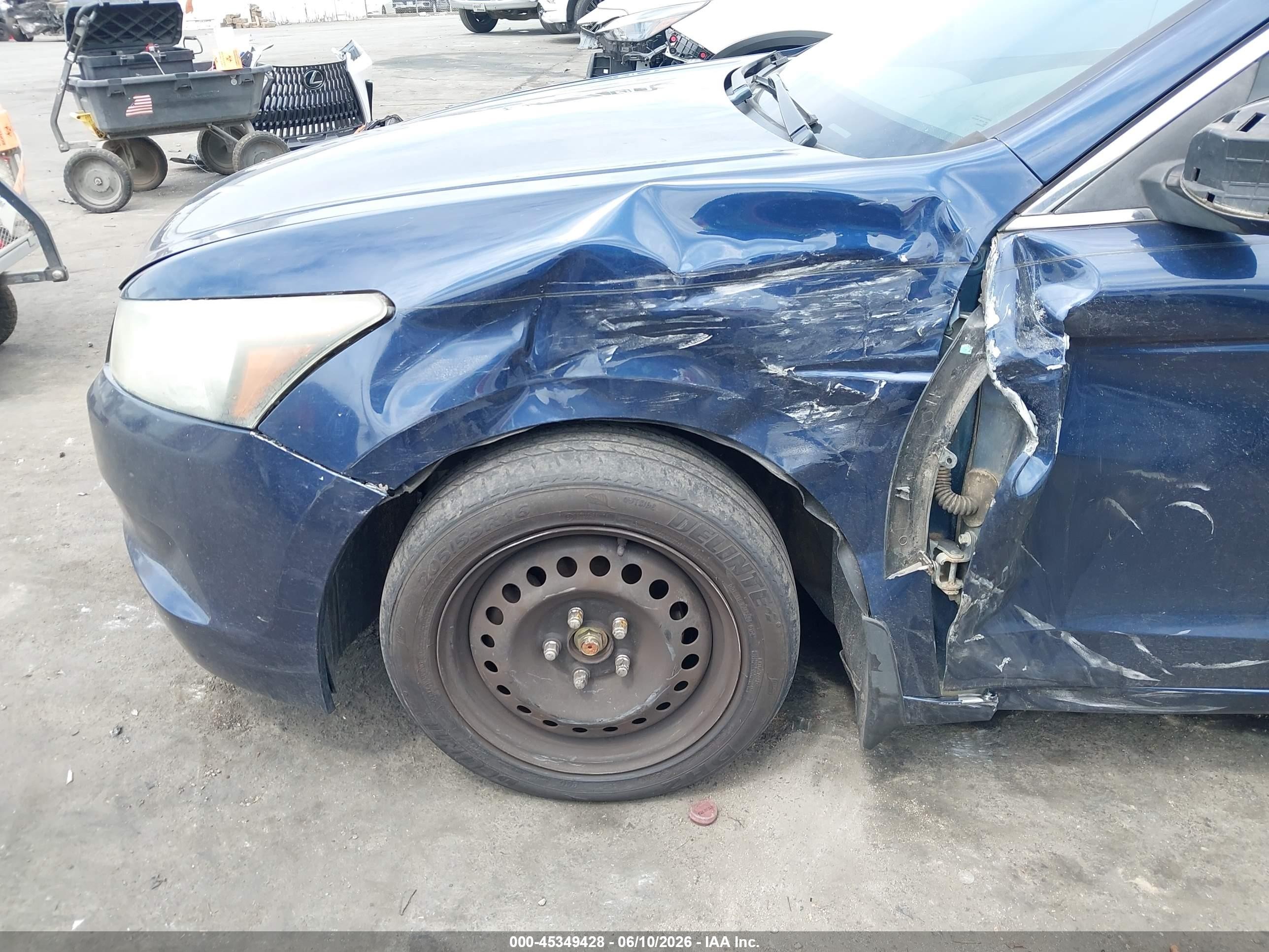 2010 Honda Accord 2.4 Lx Dark Blue vin: 1HGCP2F32AA115704