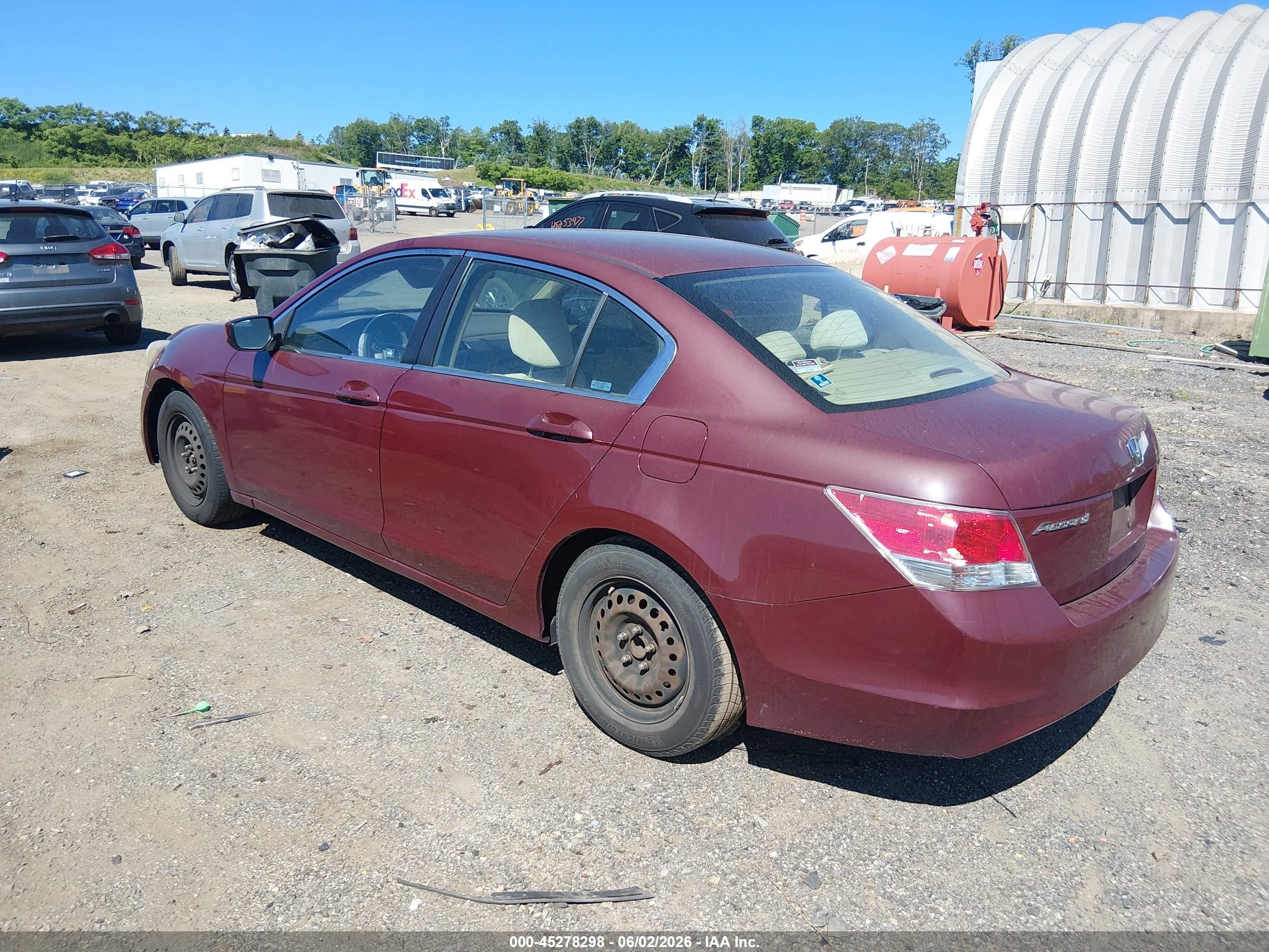 2010 Honda Accord 2.4 Lx Maroon vin: 1HGCP2F32AA119767