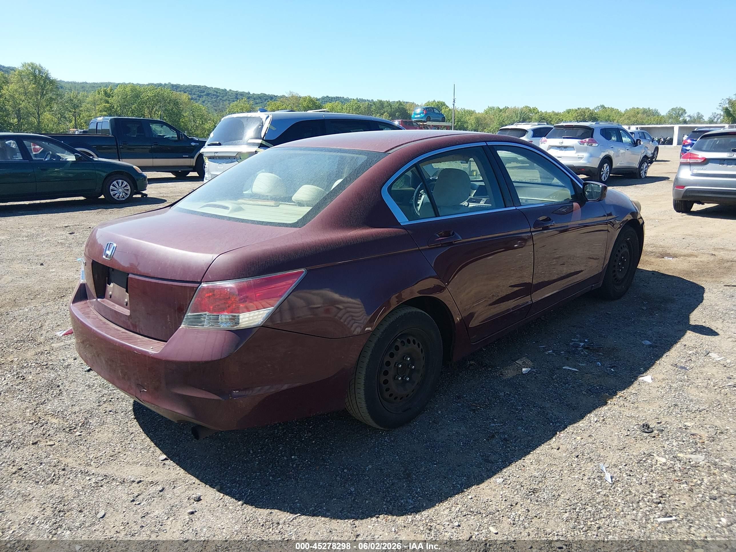 2010 Honda Accord 2.4 Lx Maroon vin: 1HGCP2F32AA119767