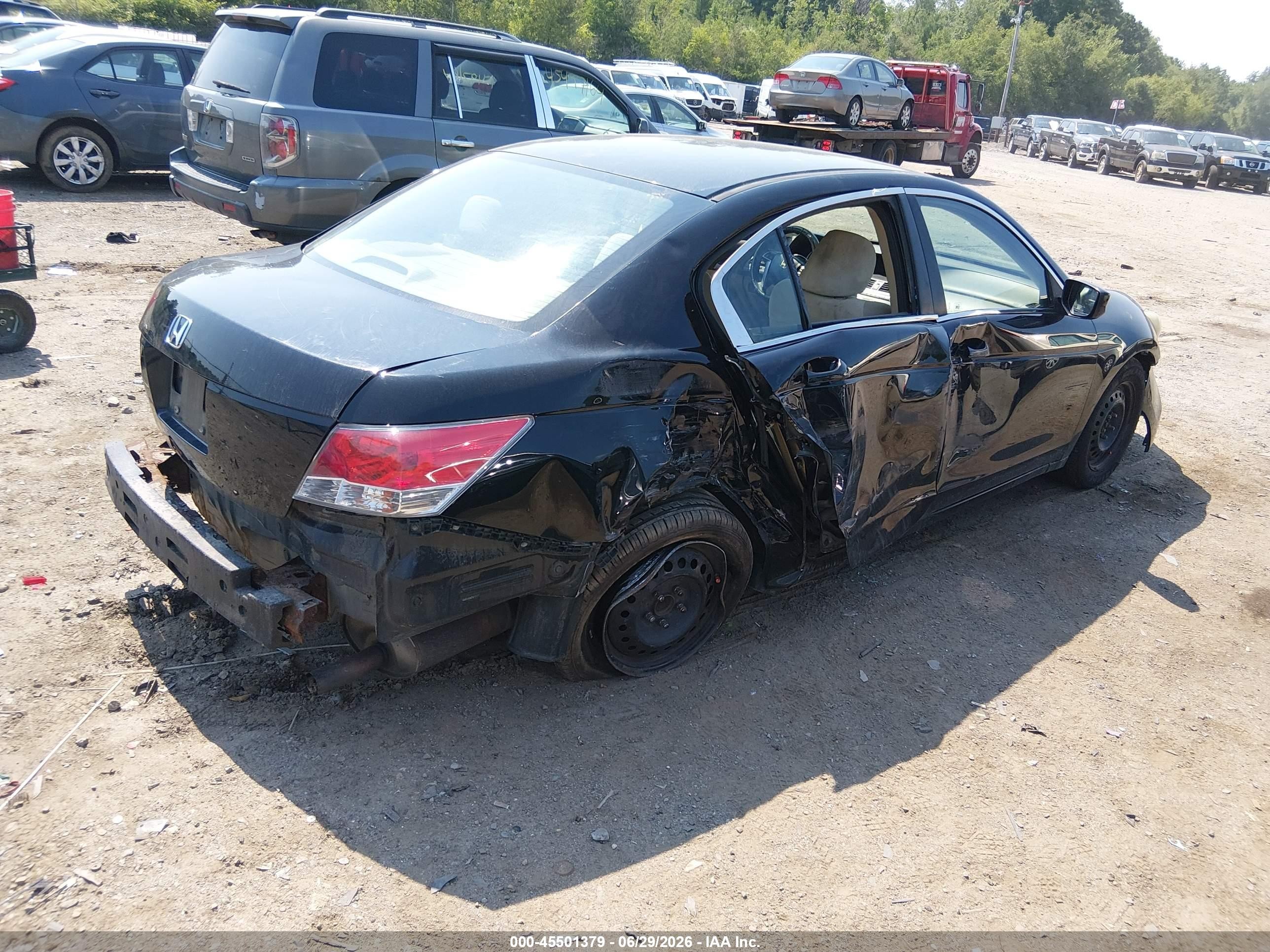 2010 Honda Accord 2.4 Lx Black vin: 1HGCP2F32AA142384