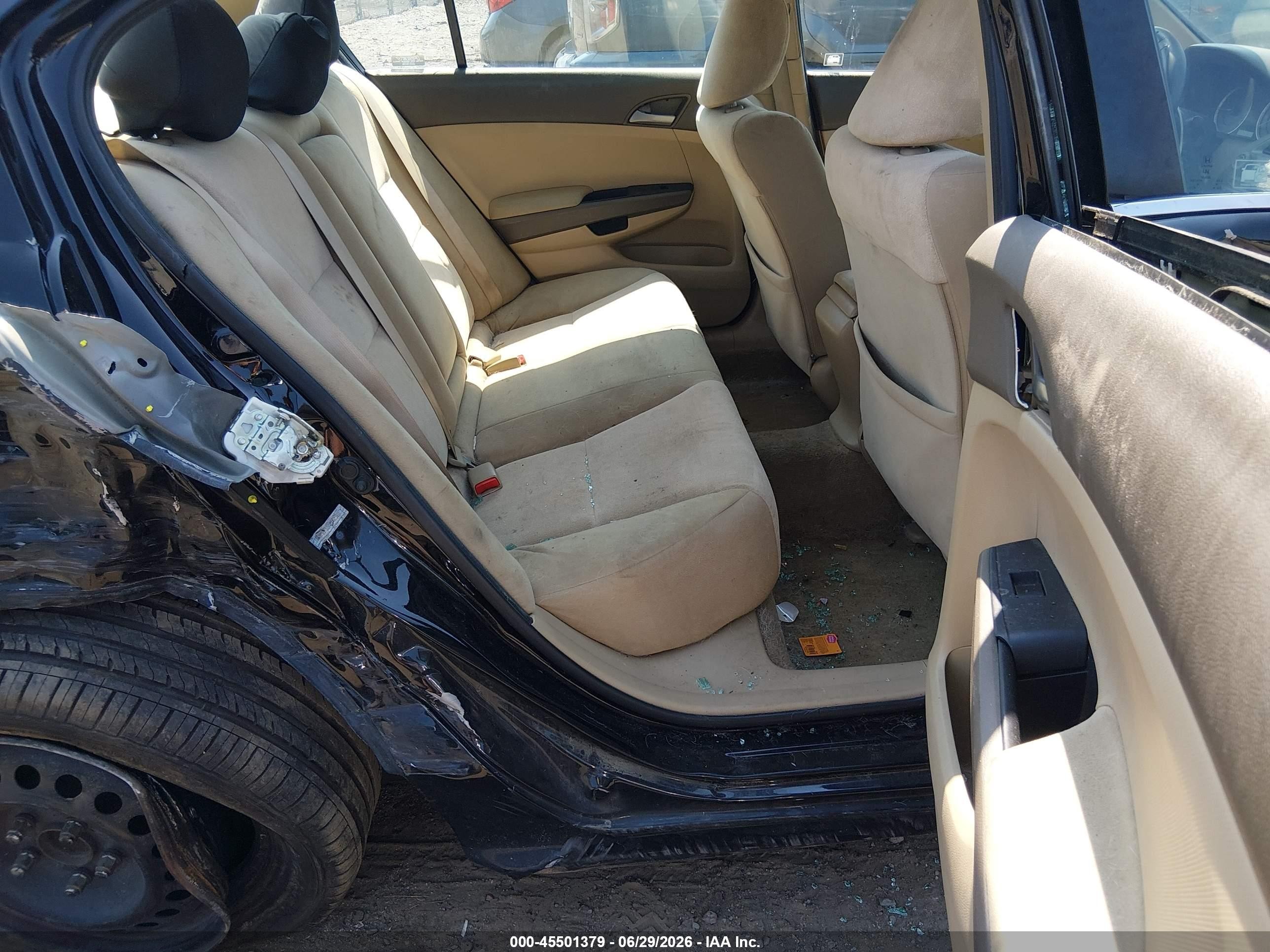 2010 Honda Accord 2.4 Lx Black vin: 1HGCP2F32AA142384