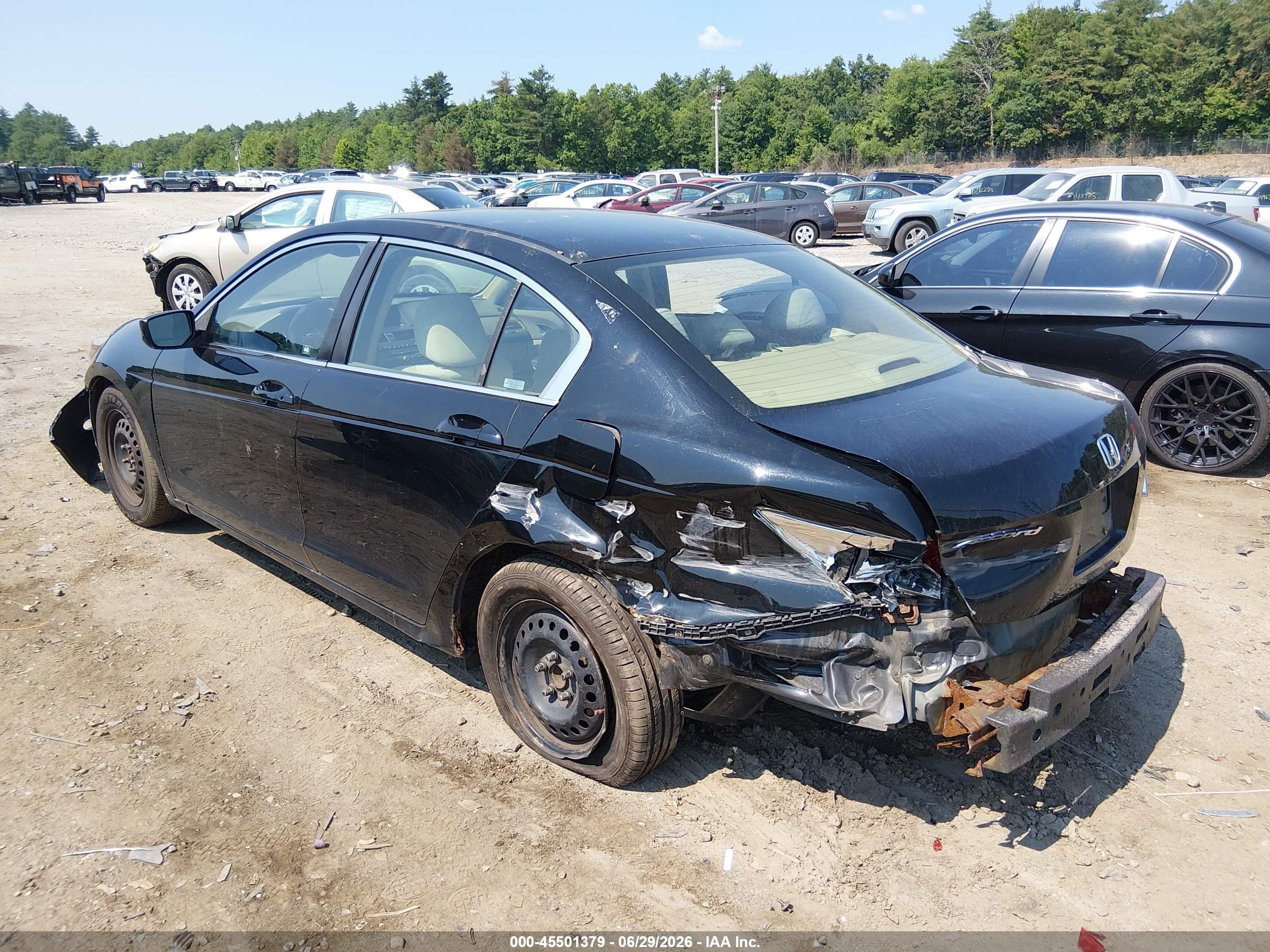 2010 Honda Accord 2.4 Lx Black vin: 1HGCP2F32AA142384