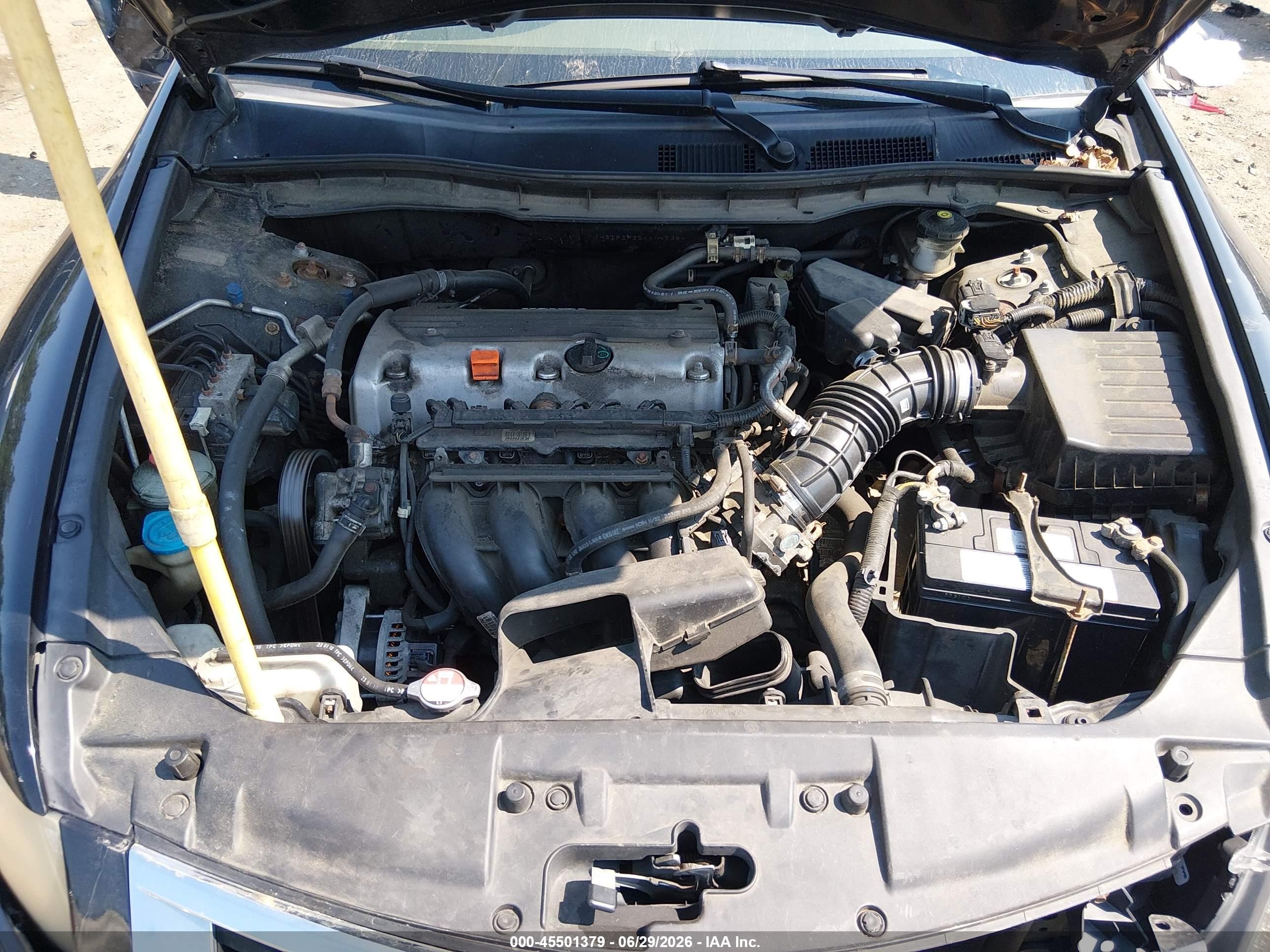 2010 Honda Accord 2.4 Lx Black vin: 1HGCP2F32AA142384