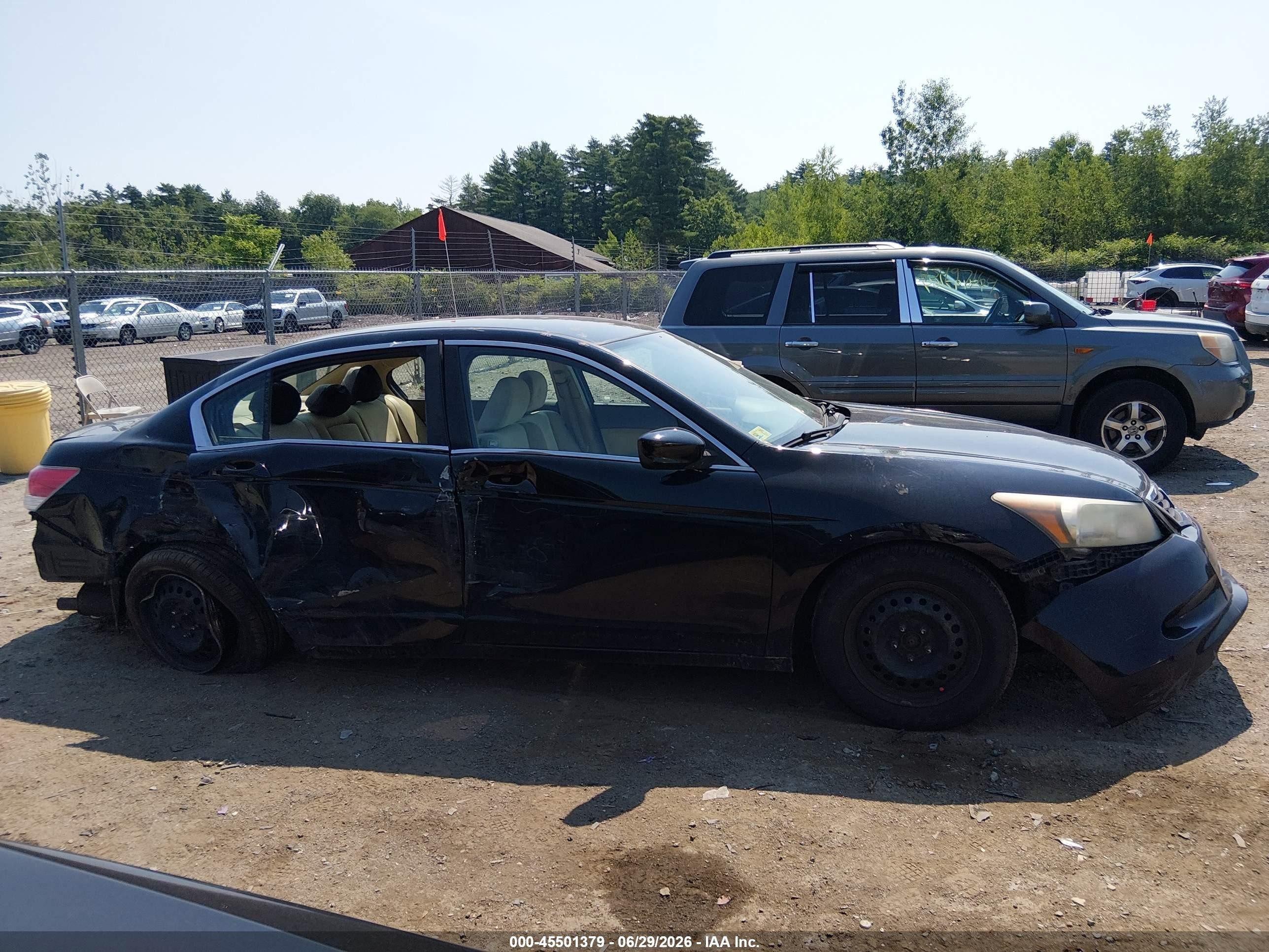 2010 Honda Accord 2.4 Lx Black vin: 1HGCP2F32AA142384