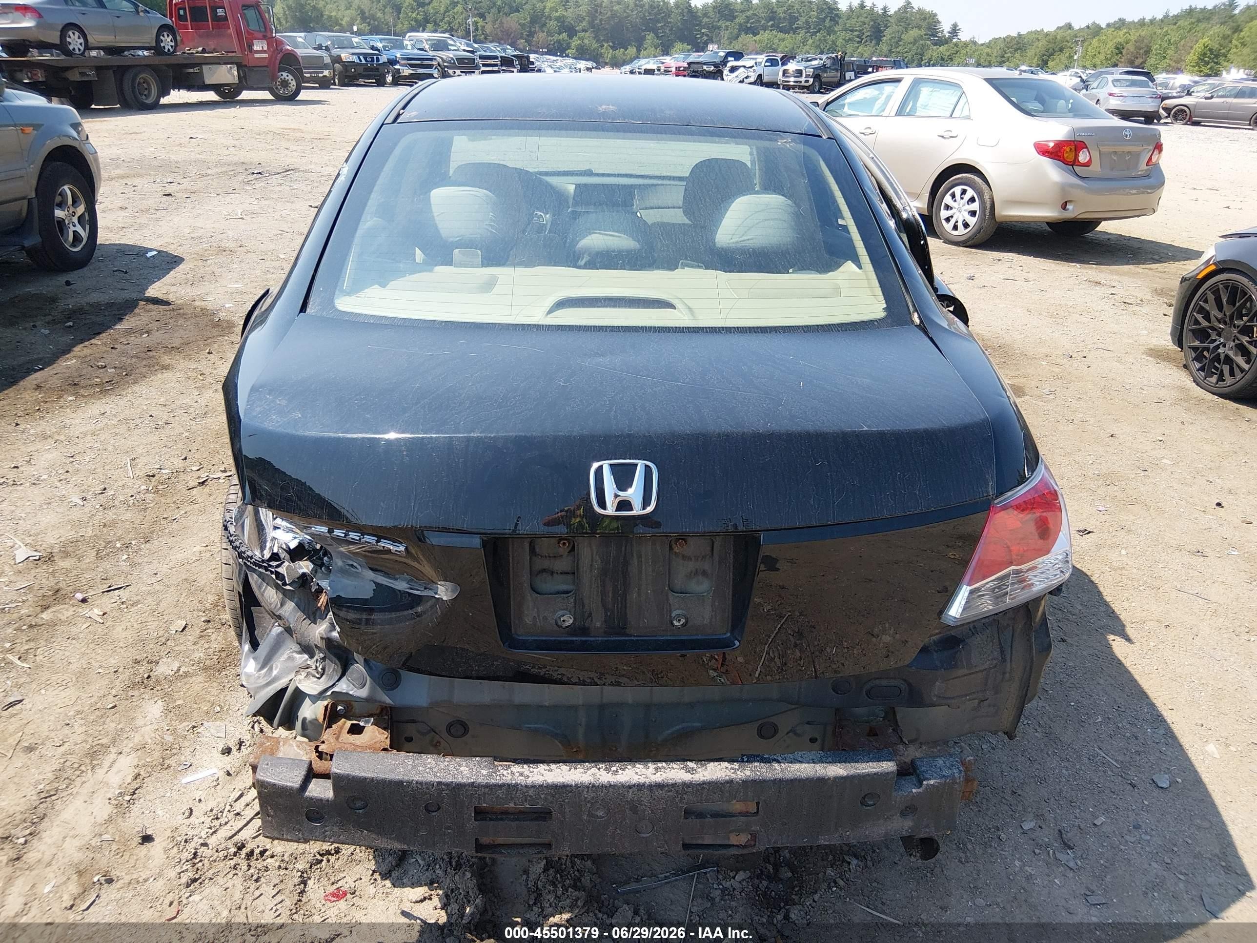 2010 Honda Accord 2.4 Lx Black vin: 1HGCP2F32AA142384