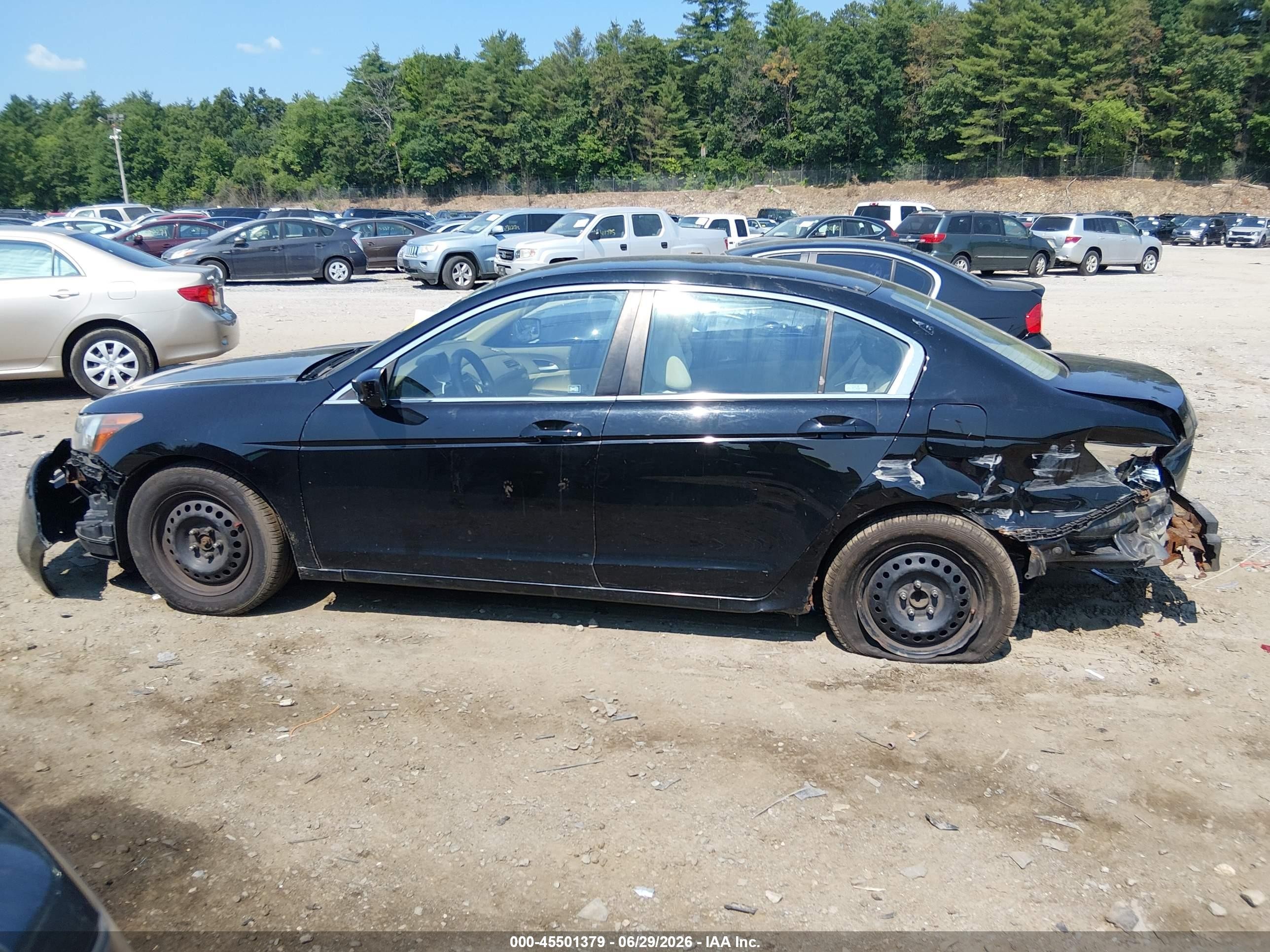 2010 Honda Accord 2.4 Lx Black vin: 1HGCP2F32AA142384