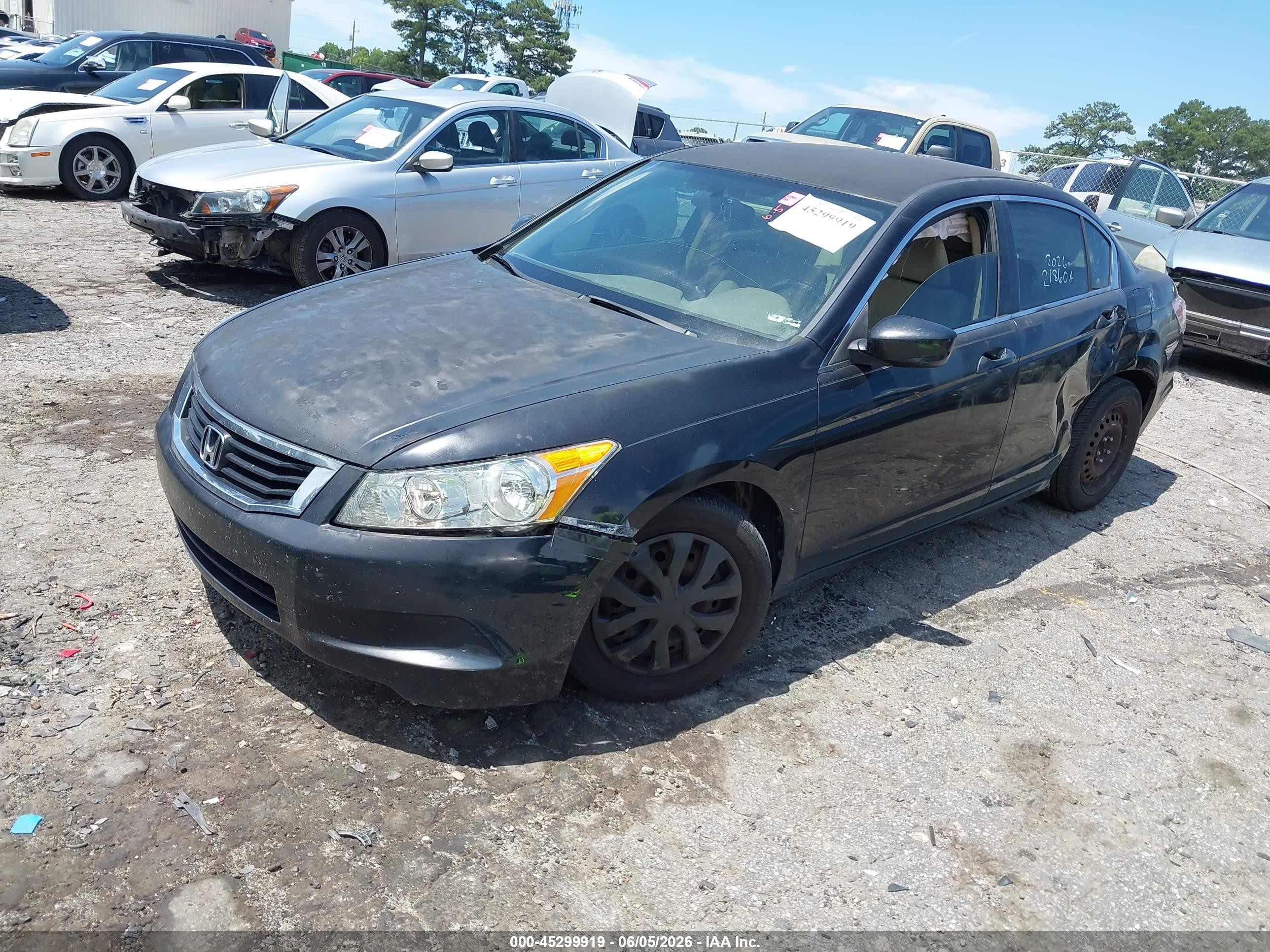 2010 Honda Accord 2.4 Lx Черный vin: 1HGCP2F32AA182027