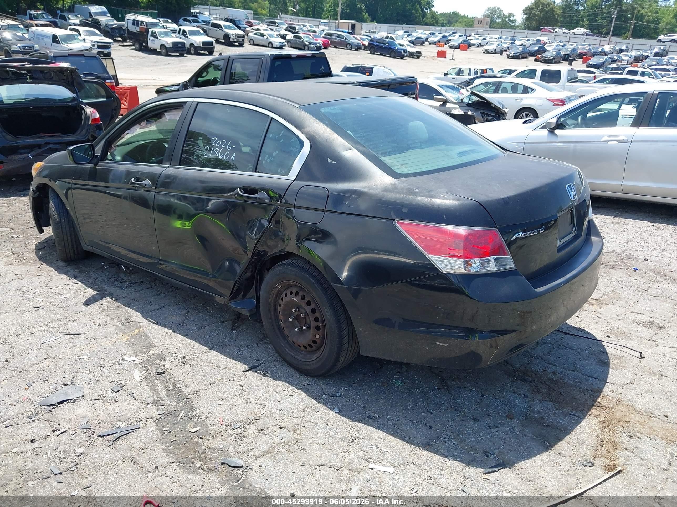 2010 Honda Accord 2.4 Lx Черный vin: 1HGCP2F32AA182027
