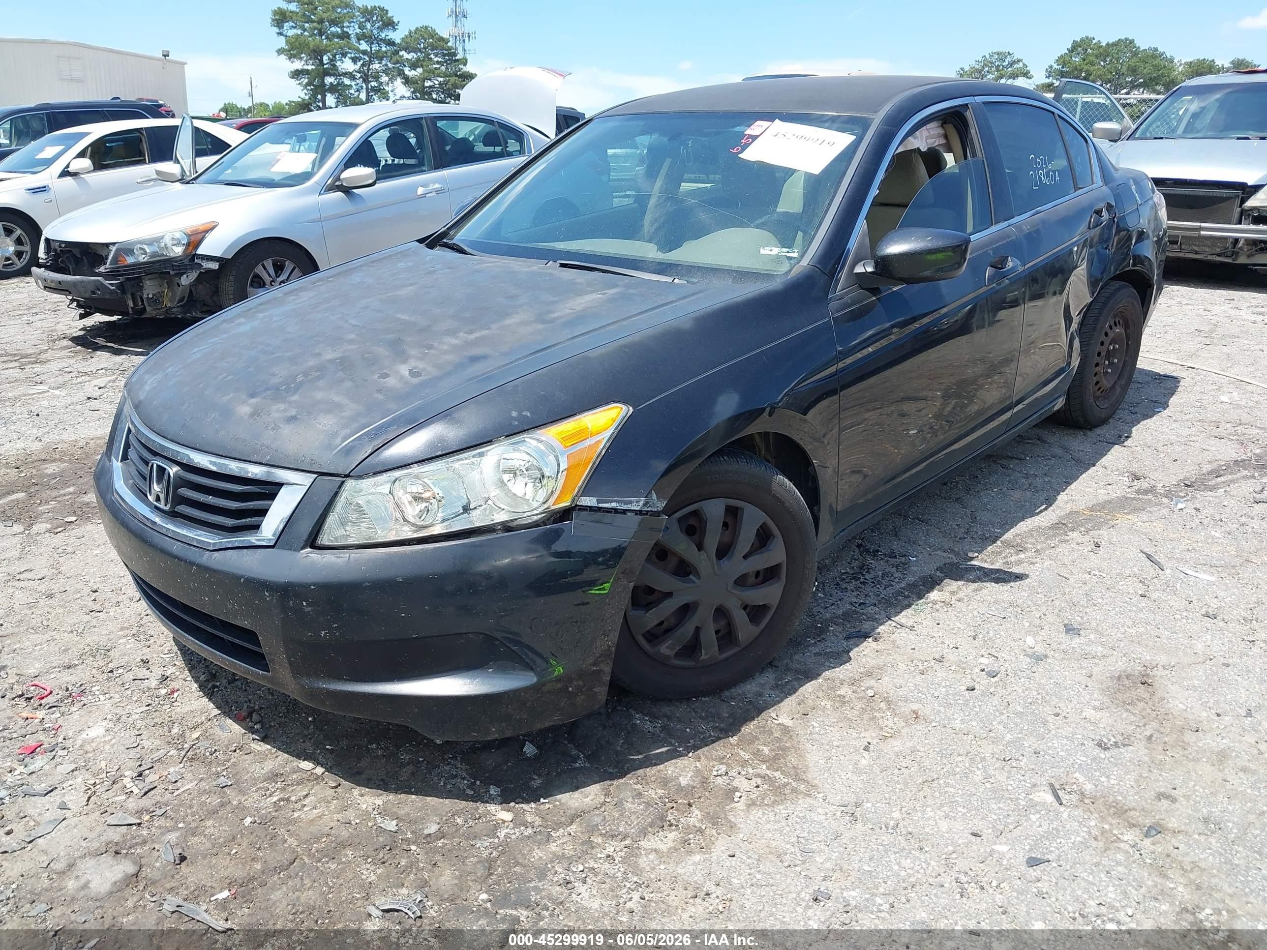 2010 Honda Accord 2.4 Lx Черный vin: 1HGCP2F32AA182027