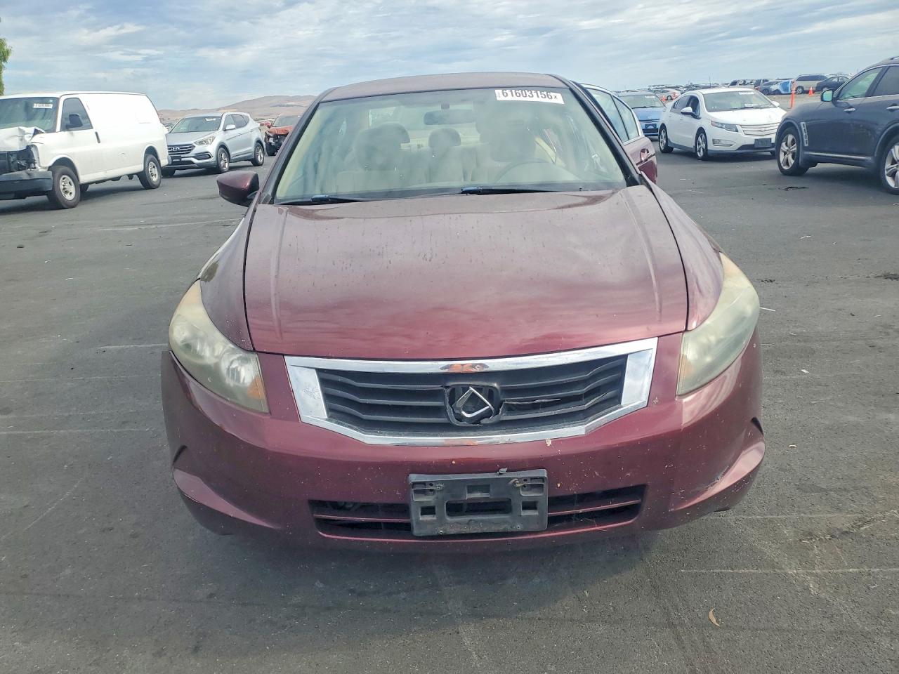 2010 Honda Accord Lx Burgundy vin: 1HGCP2F32AA184621