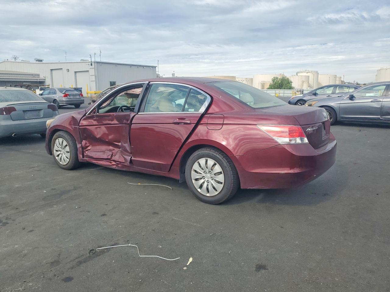 2010 Honda Accord Lx Burgundy vin: 1HGCP2F32AA184621