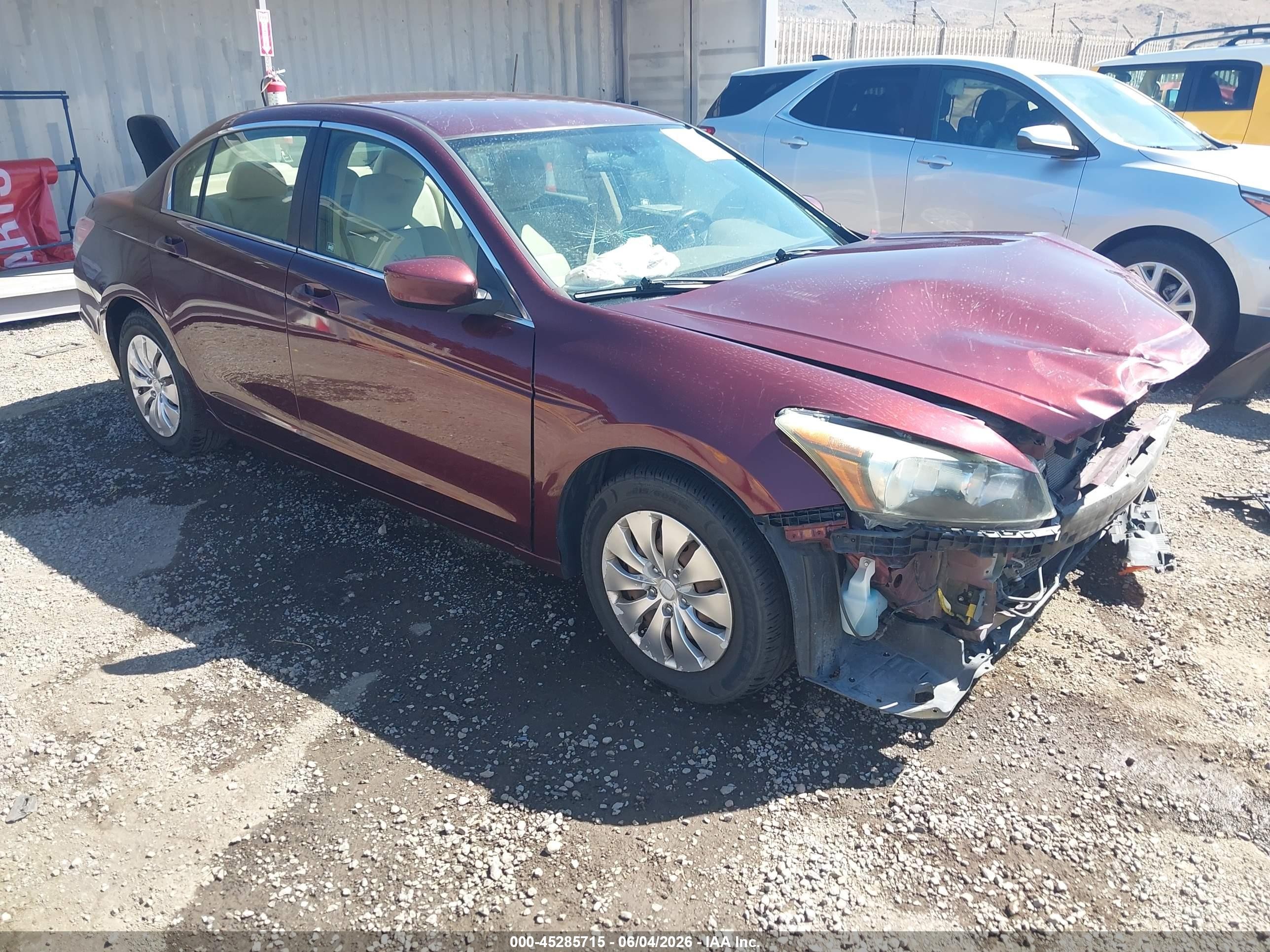 2010 Honda Accord 2.4 Lx Beige vin: 1HGCP2F32AA198308