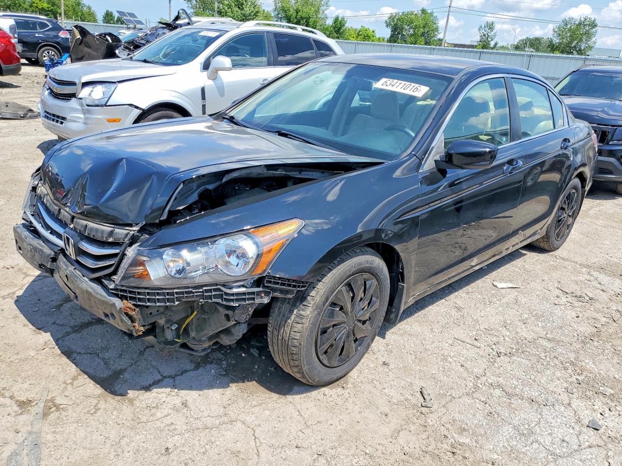 2011 Honda Accord Lx Black vin: 1HGCP2F32BA019136