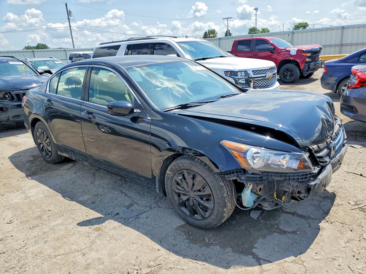 2011 Honda Accord Lx Black vin: 1HGCP2F32BA019136
