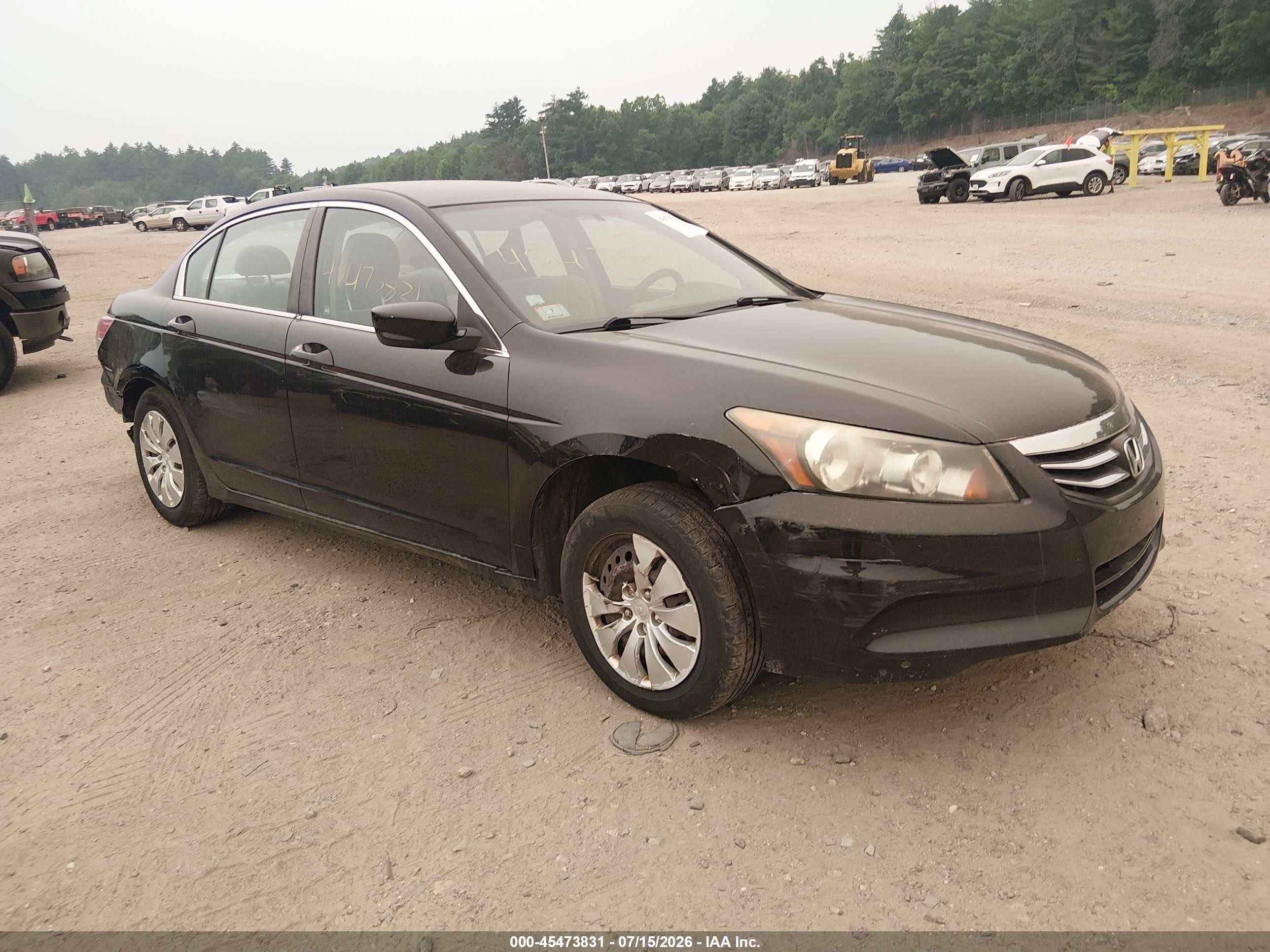 2011 Honda Accord 2.4 Lx Черный vin: 1HGCP2F32BA034560
