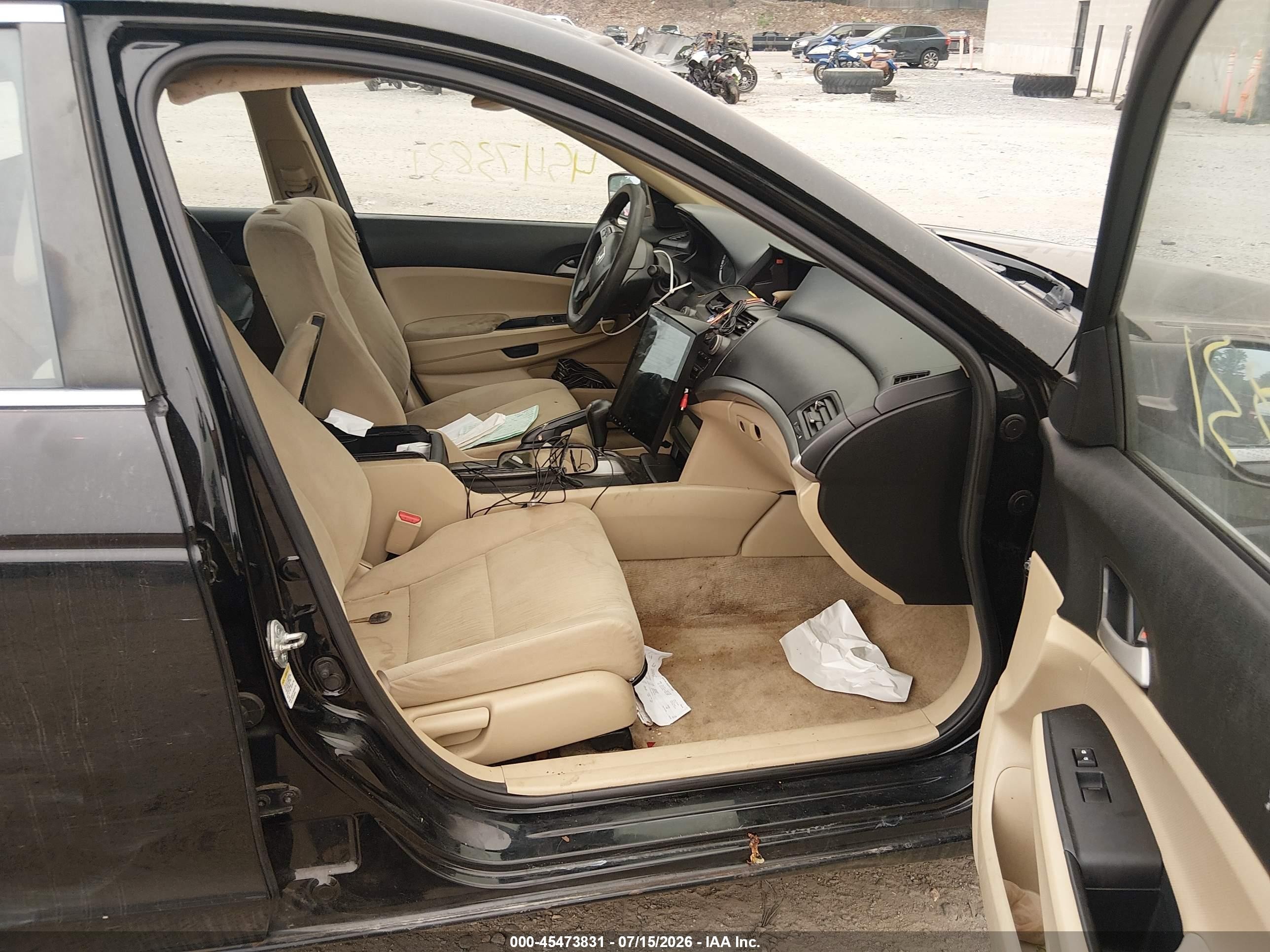 2011 Honda Accord 2.4 Lx Black vin: 1HGCP2F32BA034560