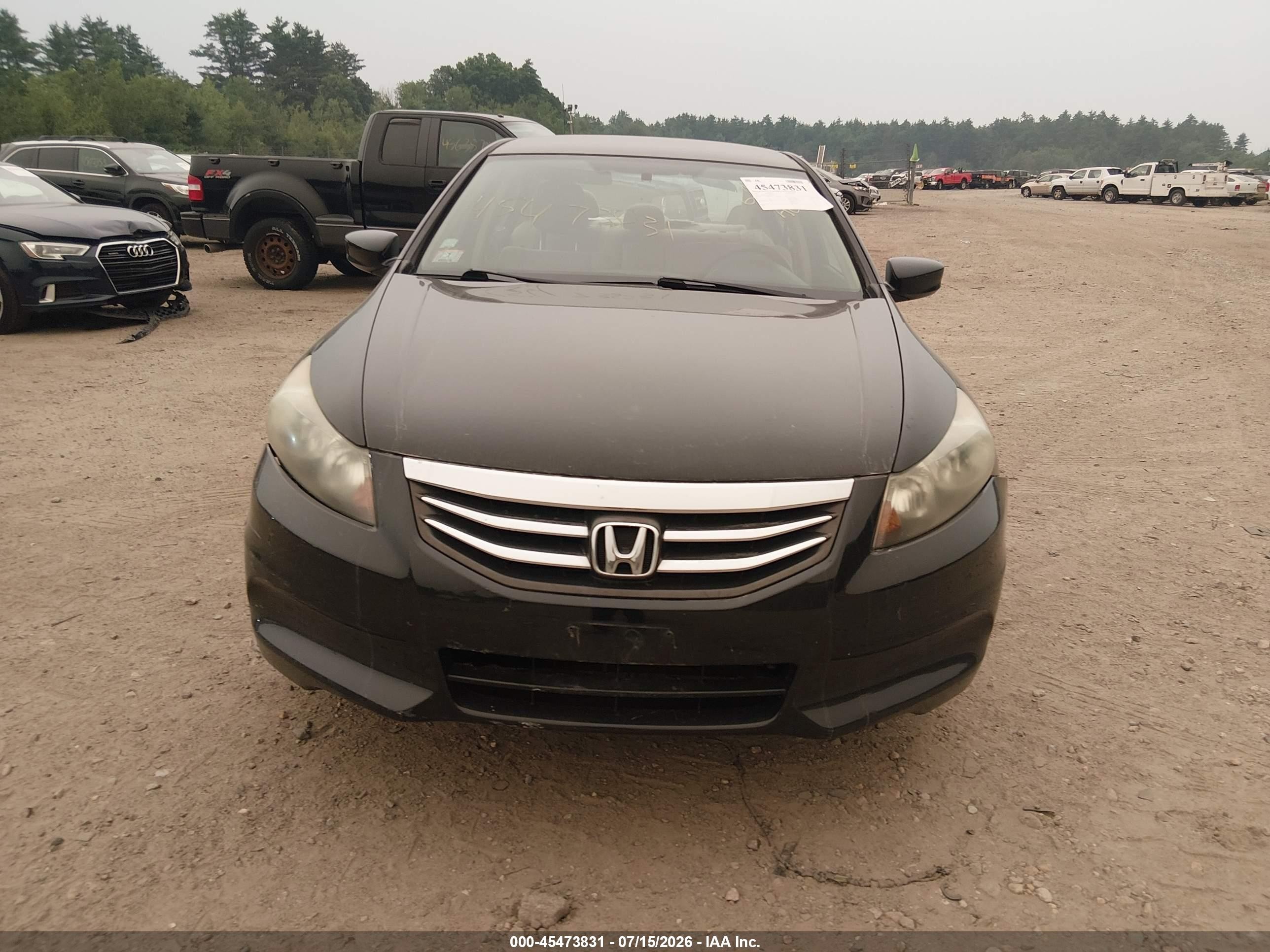 2011 Honda Accord 2.4 Lx Black vin: 1HGCP2F32BA034560