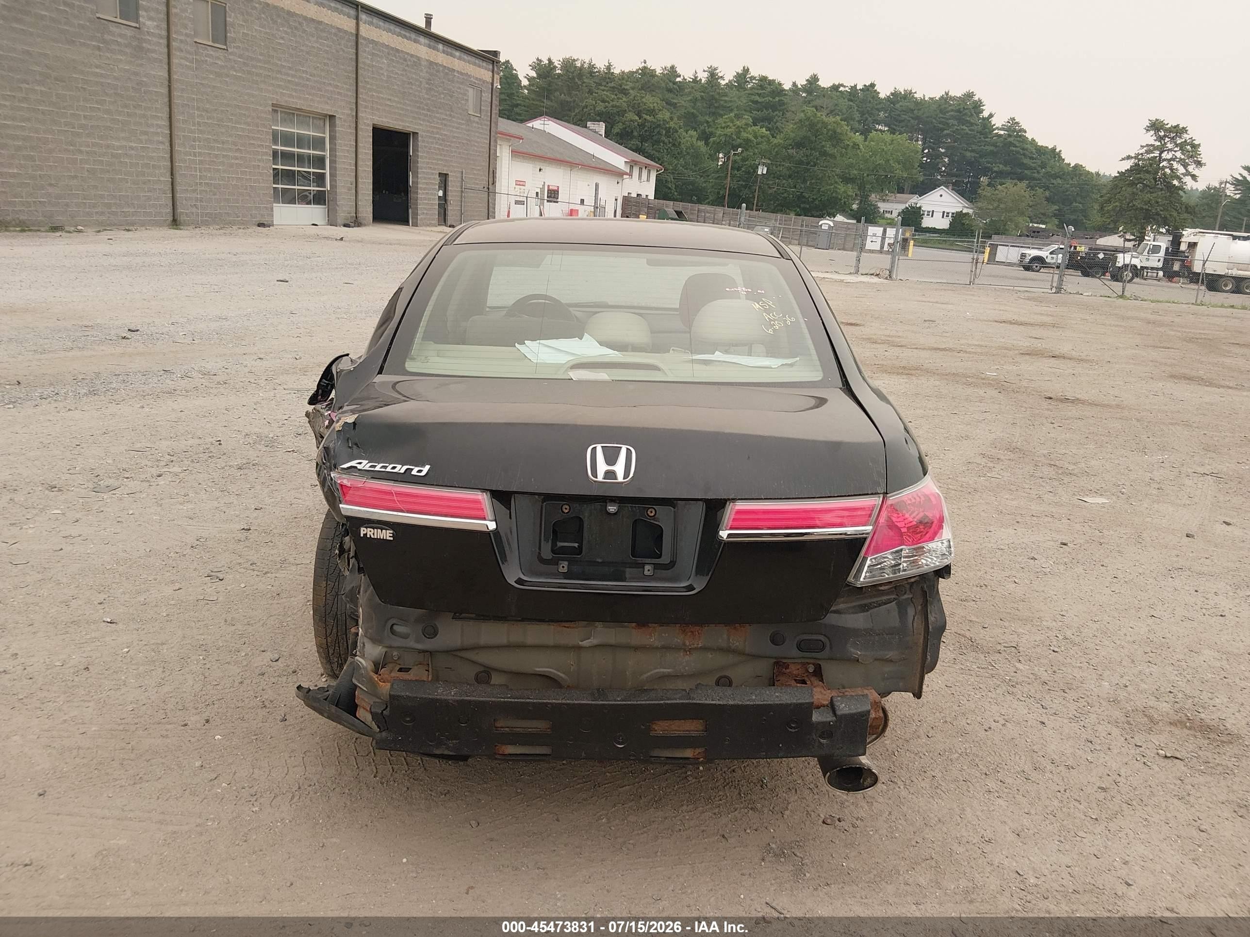 2011 Honda Accord 2.4 Lx Black vin: 1HGCP2F32BA034560