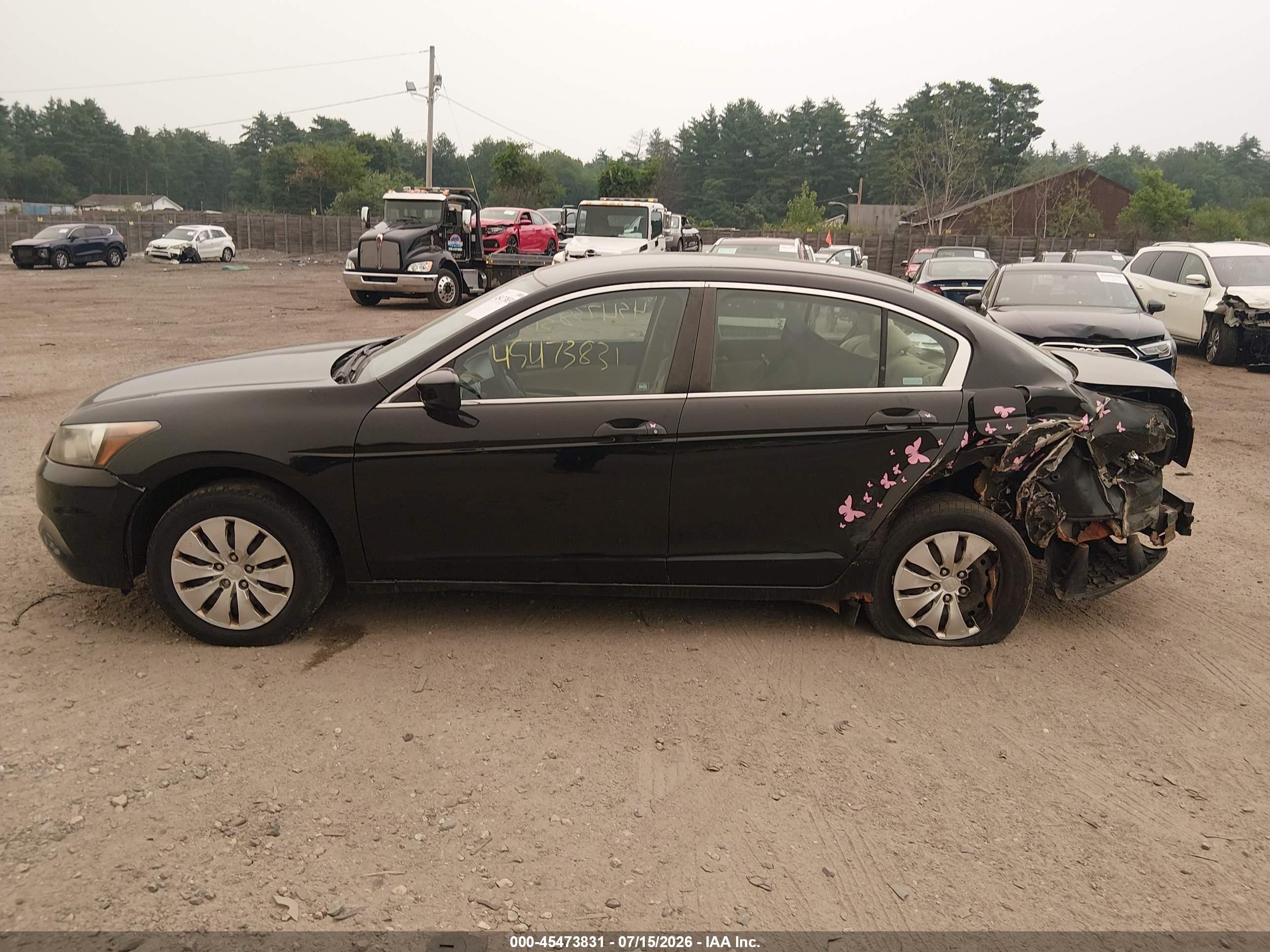 2011 Honda Accord 2.4 Lx Black vin: 1HGCP2F32BA034560