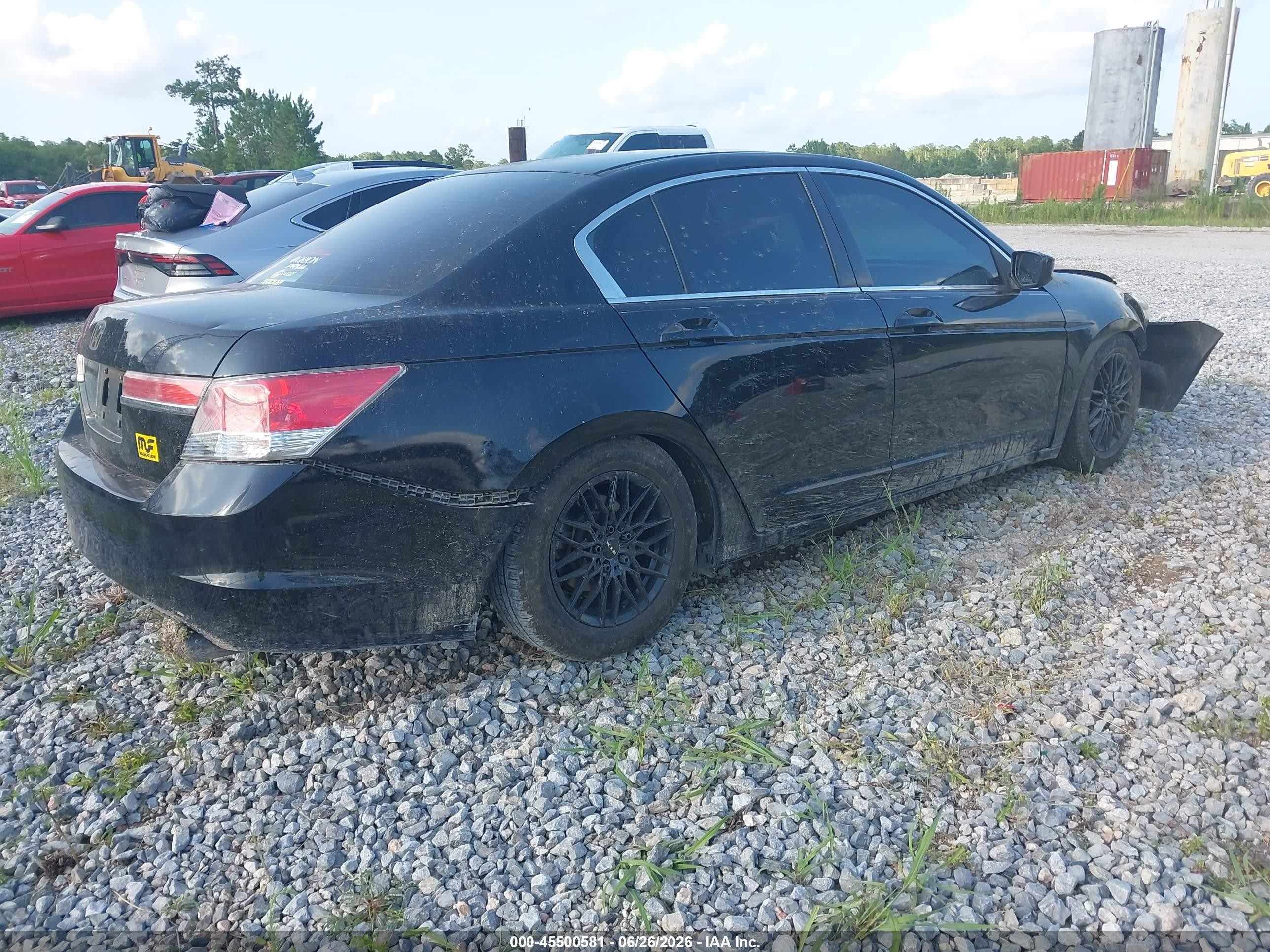 2011 Honda Accord 2.4 Lx Black vin: 1HGCP2F32BA035529