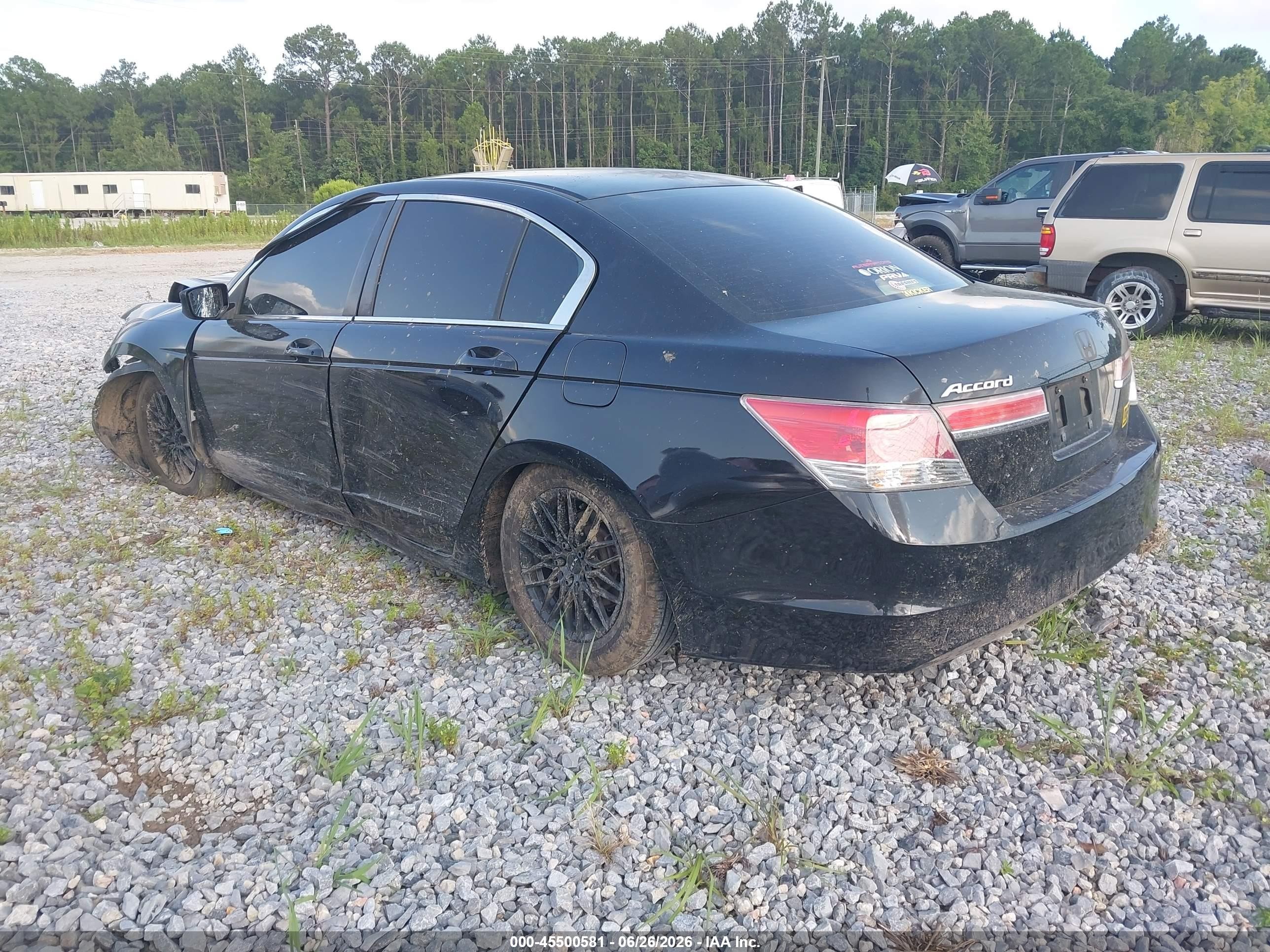 2011 Honda Accord 2.4 Lx Black vin: 1HGCP2F32BA035529