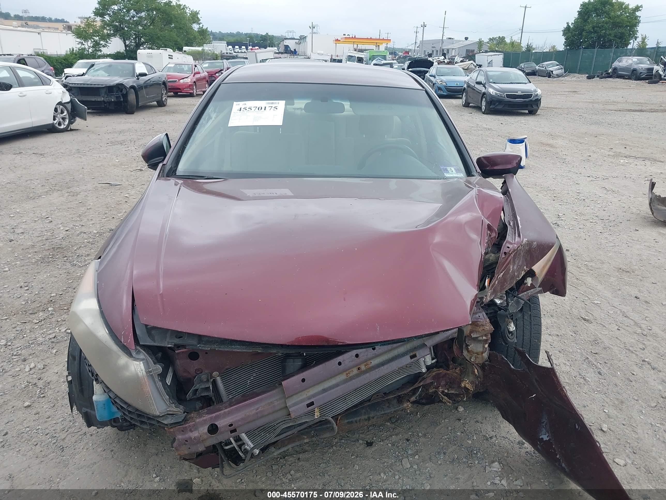 2011 Honda Accord 2.4 Lx Burgundy vin: 1HGCP2F32BA050189