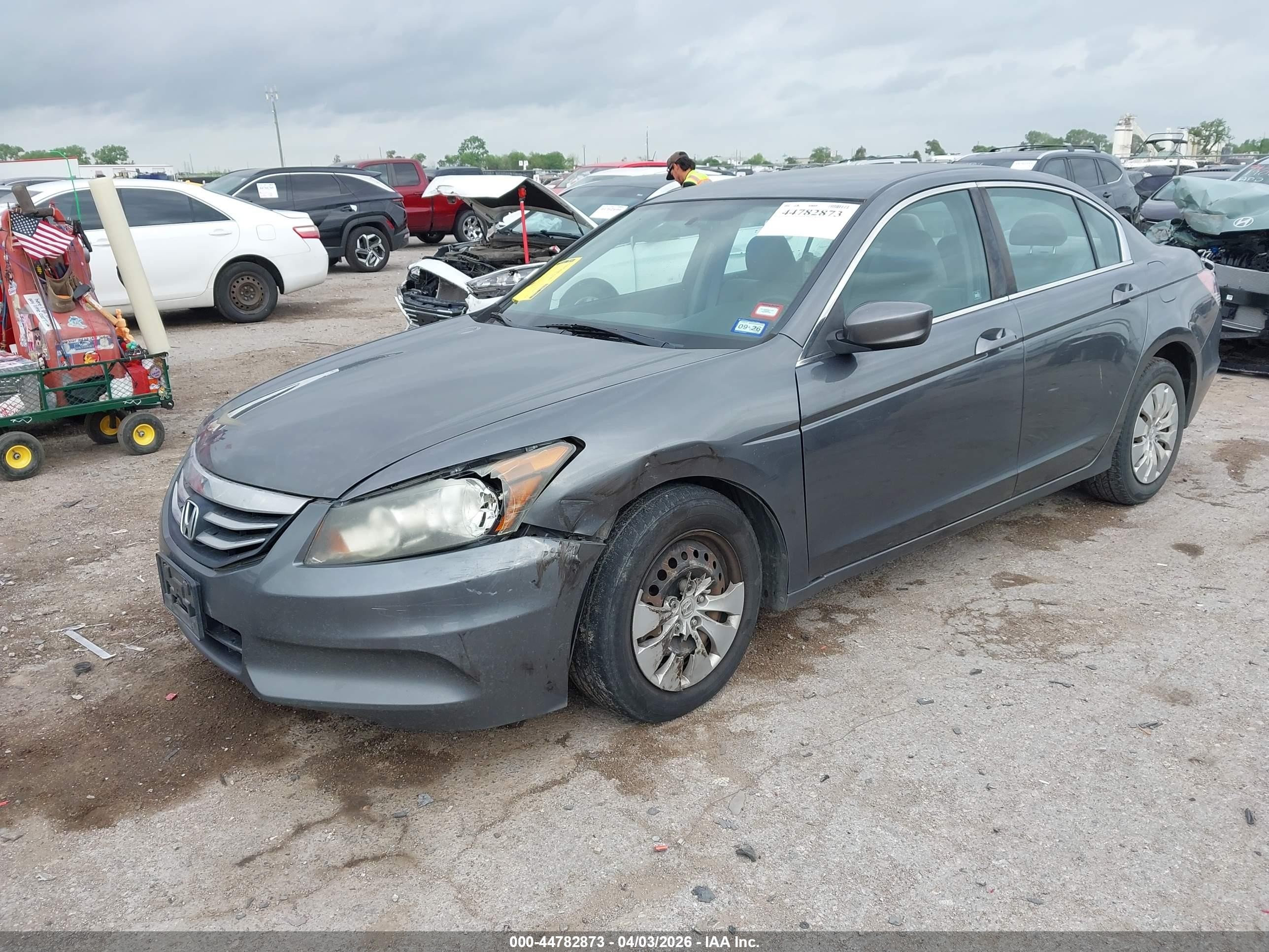 2011 Honda Accord 2.4 Lx Gray vin: 1HGCP2F32BA062617