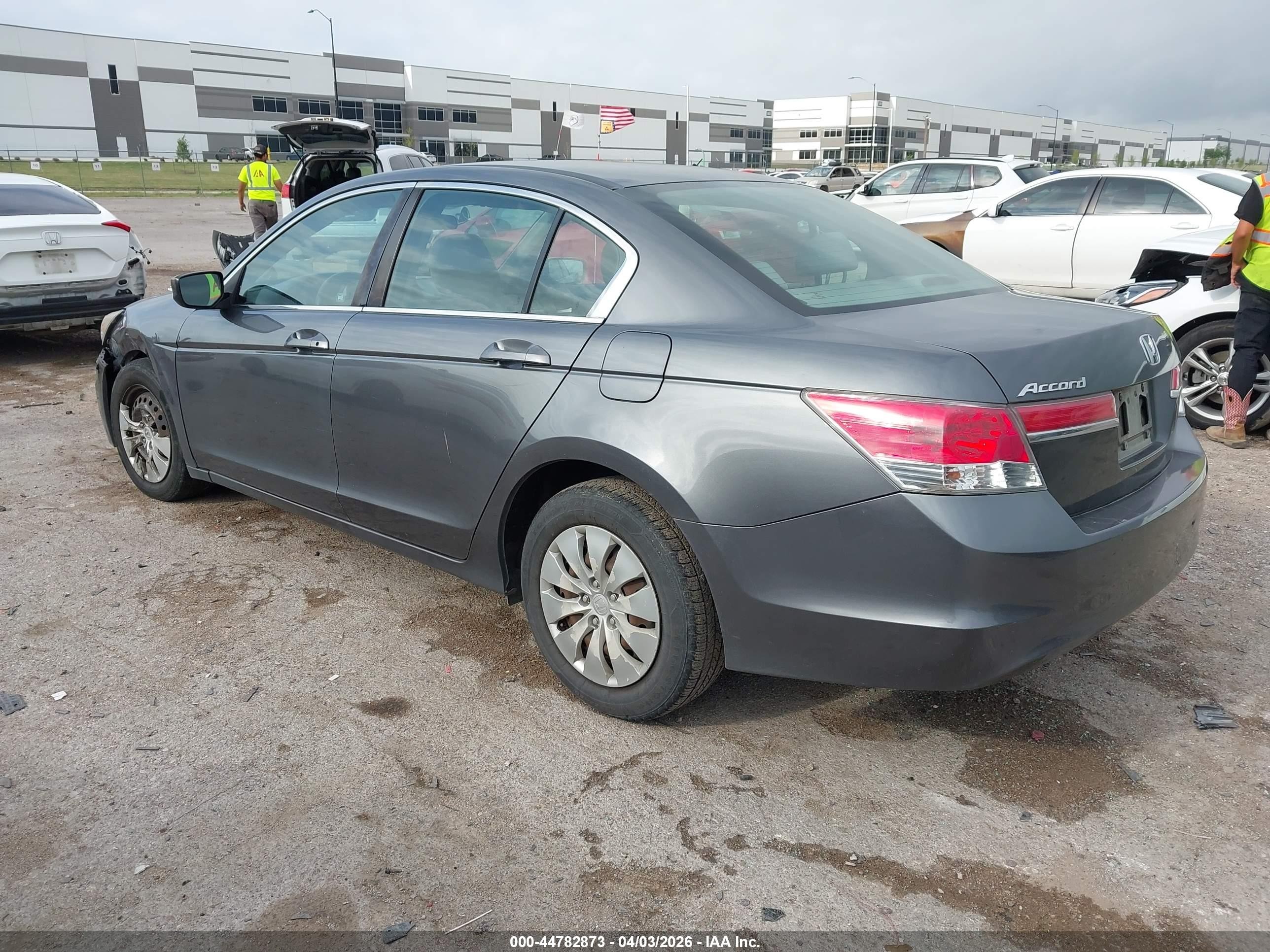2011 Honda Accord 2.4 Lx Gray vin: 1HGCP2F32BA062617