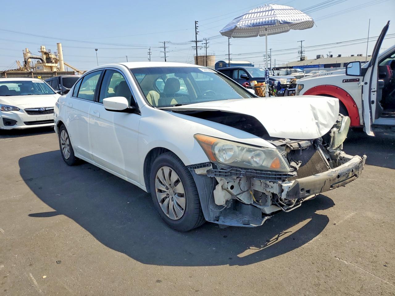 2011 Honda Accord Lx White vin: 1HGCP2F32BA112366