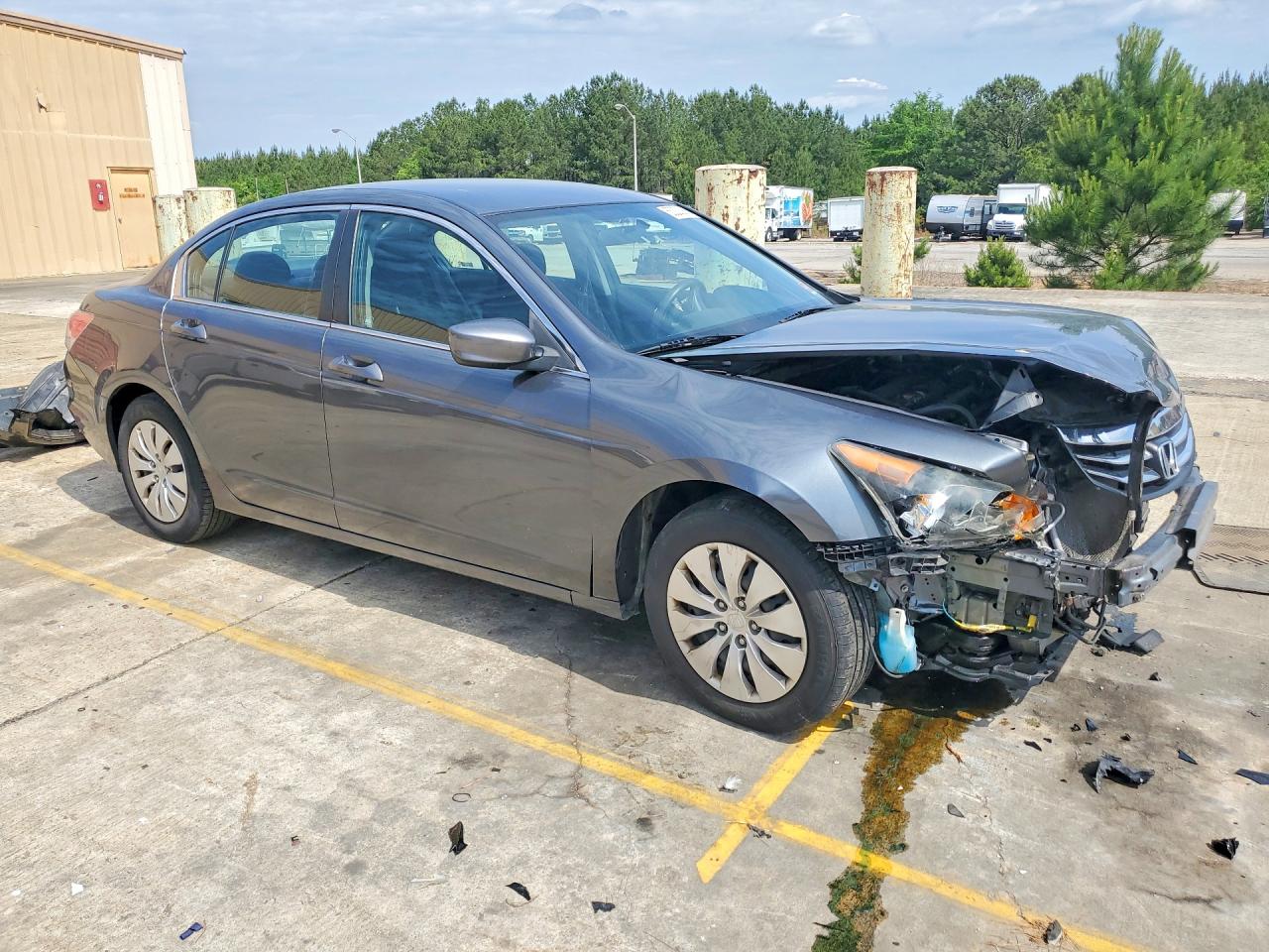 2011 Honda Accord Lx Gray vin: 1HGCP2F32BA156450